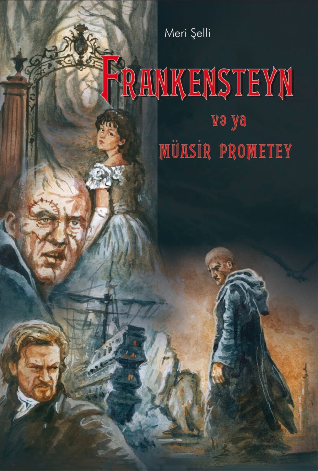 Обложка книги «Frankenşteyn və ya müasir Promotey»