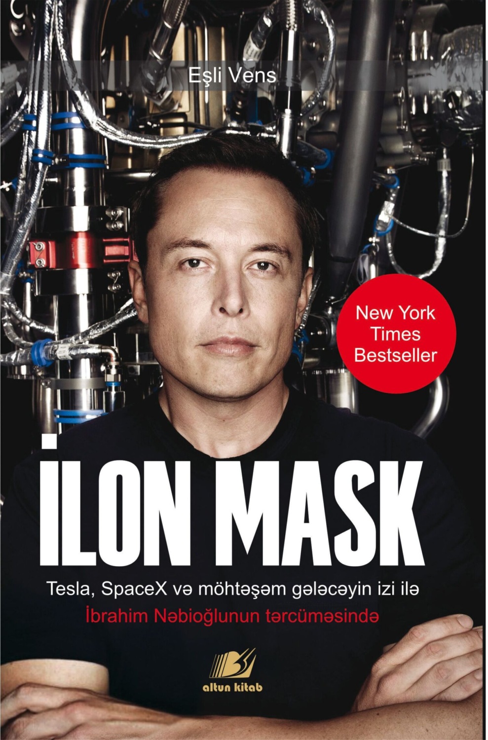 Обложка книги «İlon Mask: Tesla, SpaceX və möhtəşəm gələcəyin izi ilə»