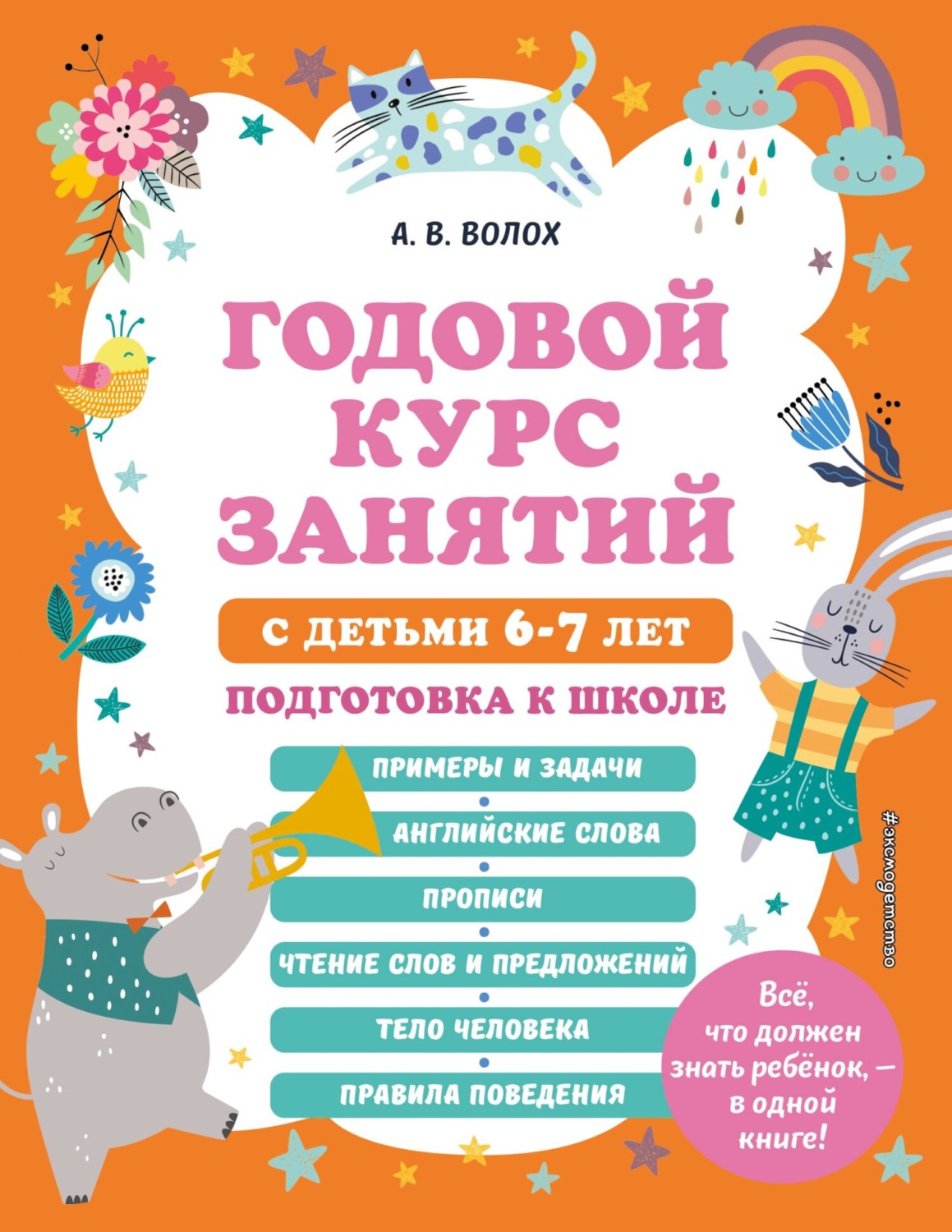 Обложка книги «Годовой курс занятий с детьми 6-7 лет. Подготовка к школе»