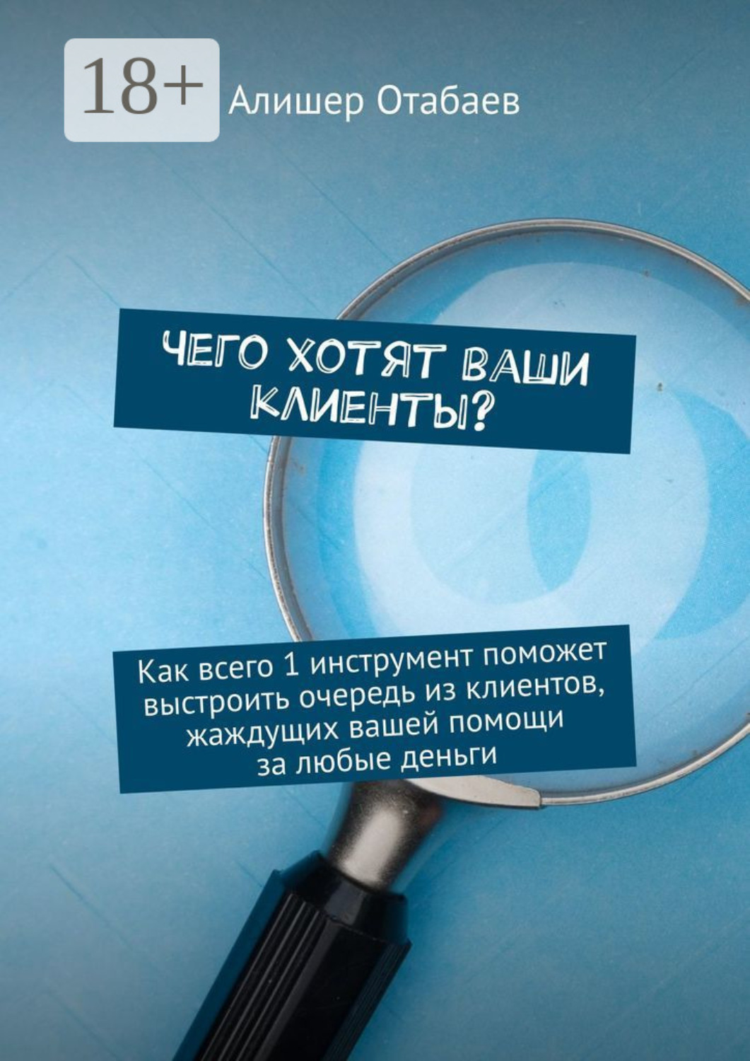 Обложка книги «Чего хотят ваши клиенты? Как всего 1 инструмент поможет выстроить очередь из клиентов, жаждущих вашей помощи за любые деньги»