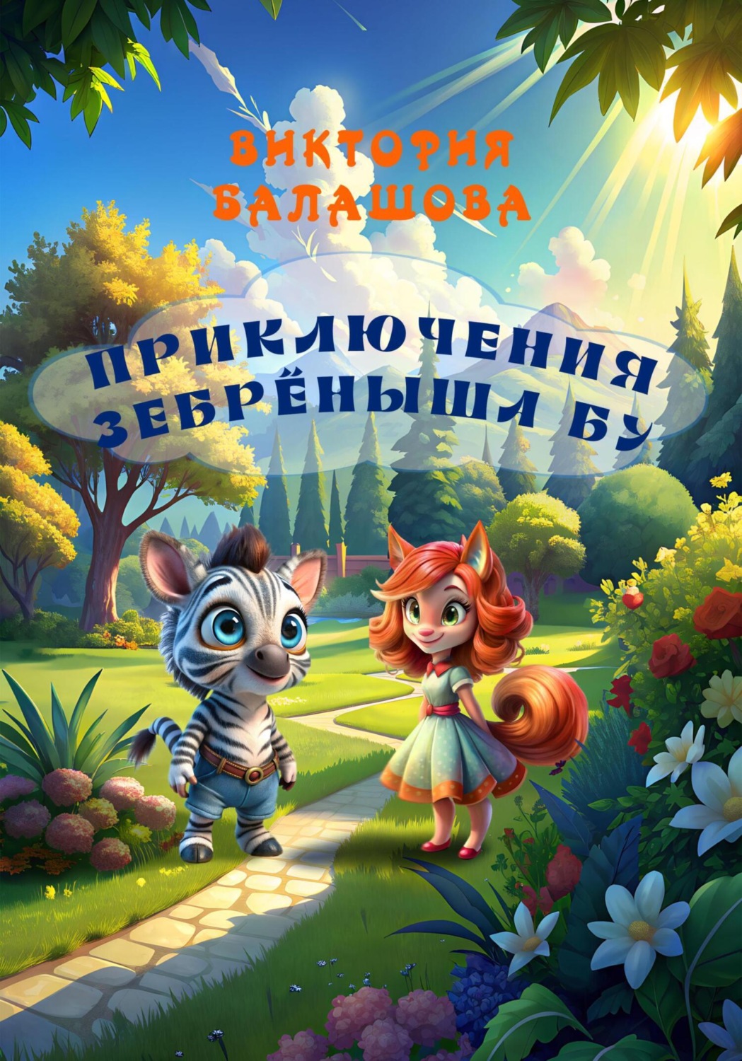 Обложка книги «Приключения зебрёныша Бу»