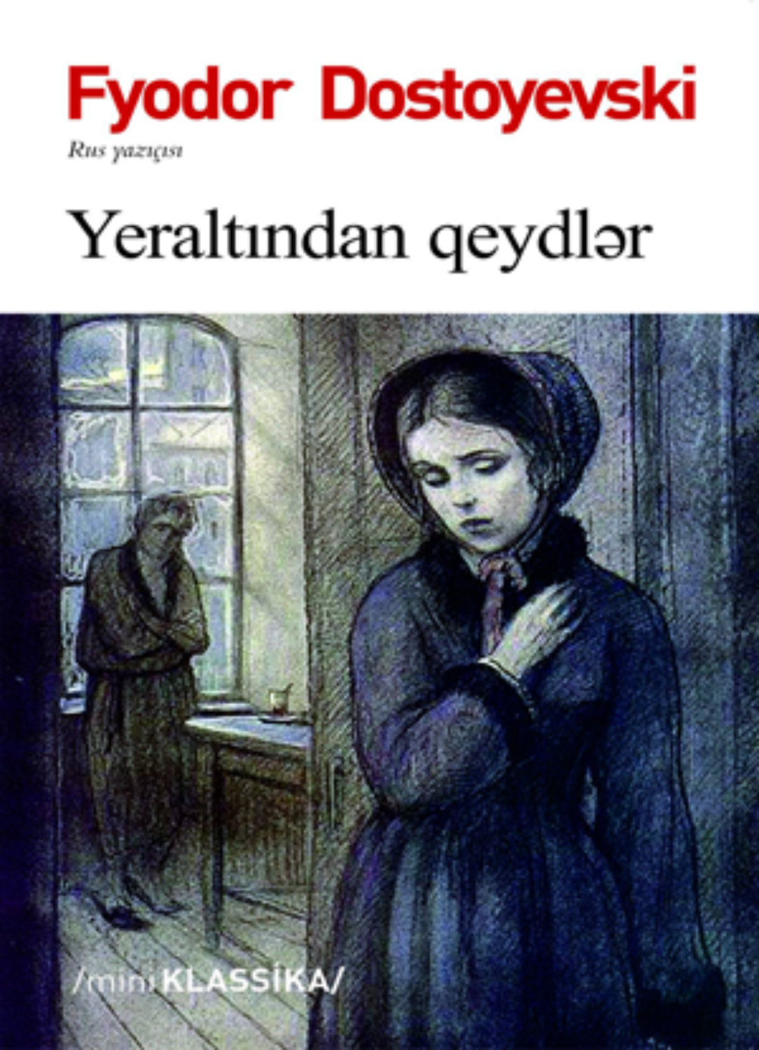 Обложка книги «YERALTINDAN QEYDLƏR»