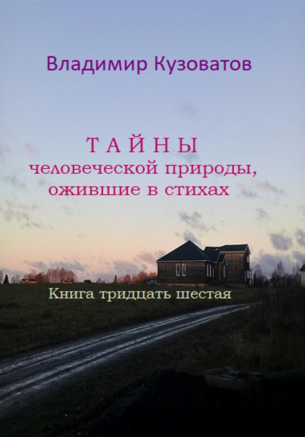Обложка книги «Тайны человеческой природы, ожившие в стихах. Книга тридцать шестая»