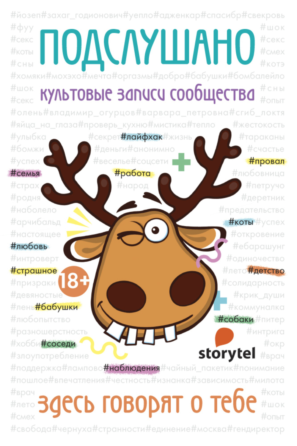 Обложка книги «Подслушано. Культовые записи сообщества»