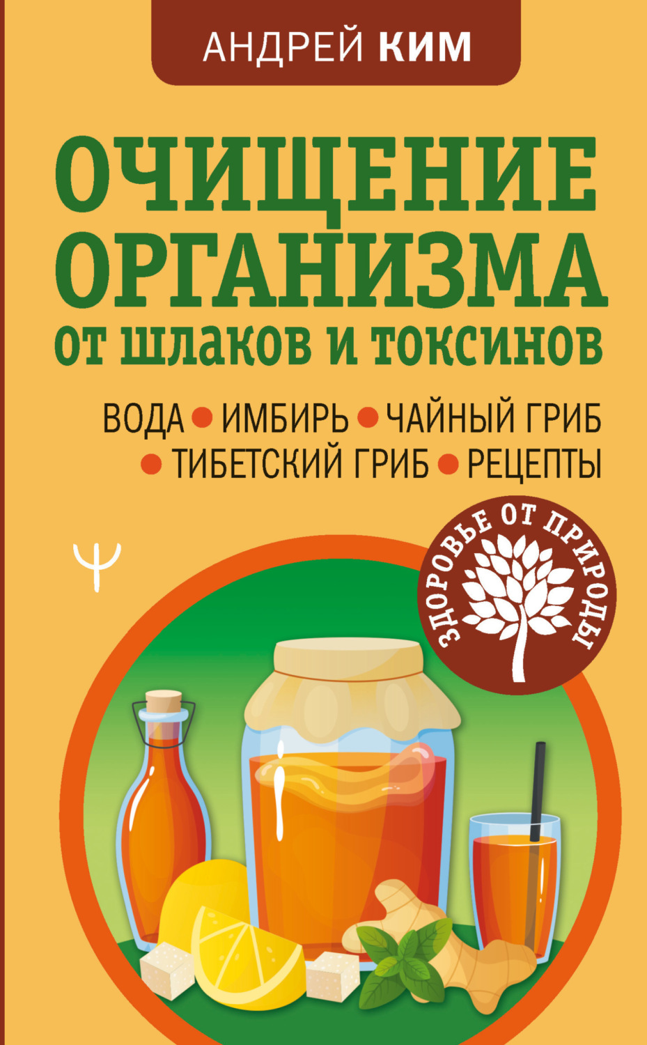 Обложка книги «Очищение организма от шлаков и токсинов. Вода. Имбирь. Чайный гриб. Тибетский гриб. Рецепты»