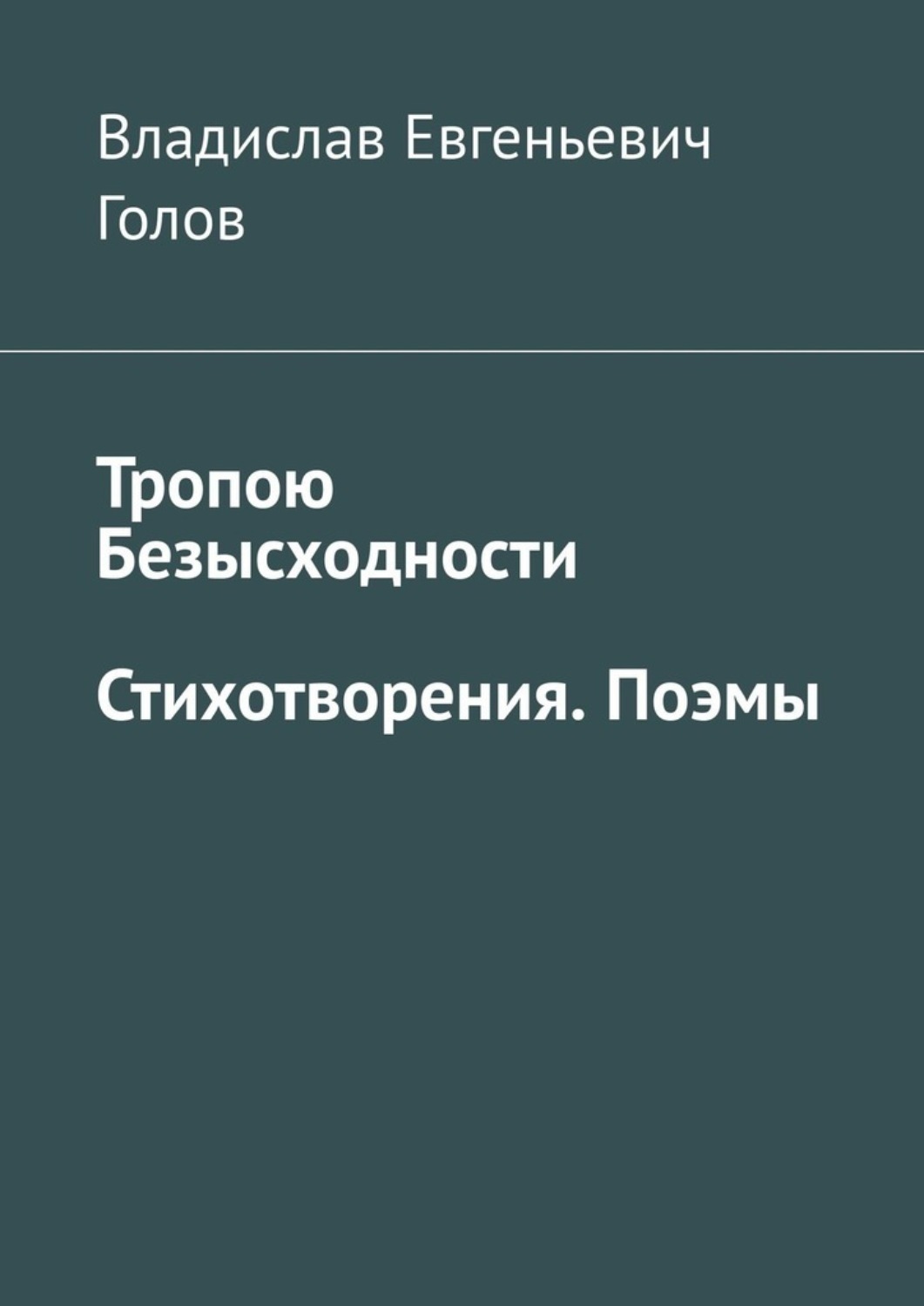 Обложка книги «Тропою безысходности. Стихотворения. Поэмы»