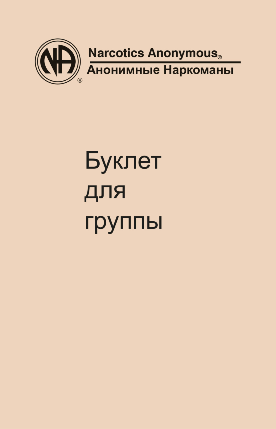 Обложка книги «Буклет для группы»