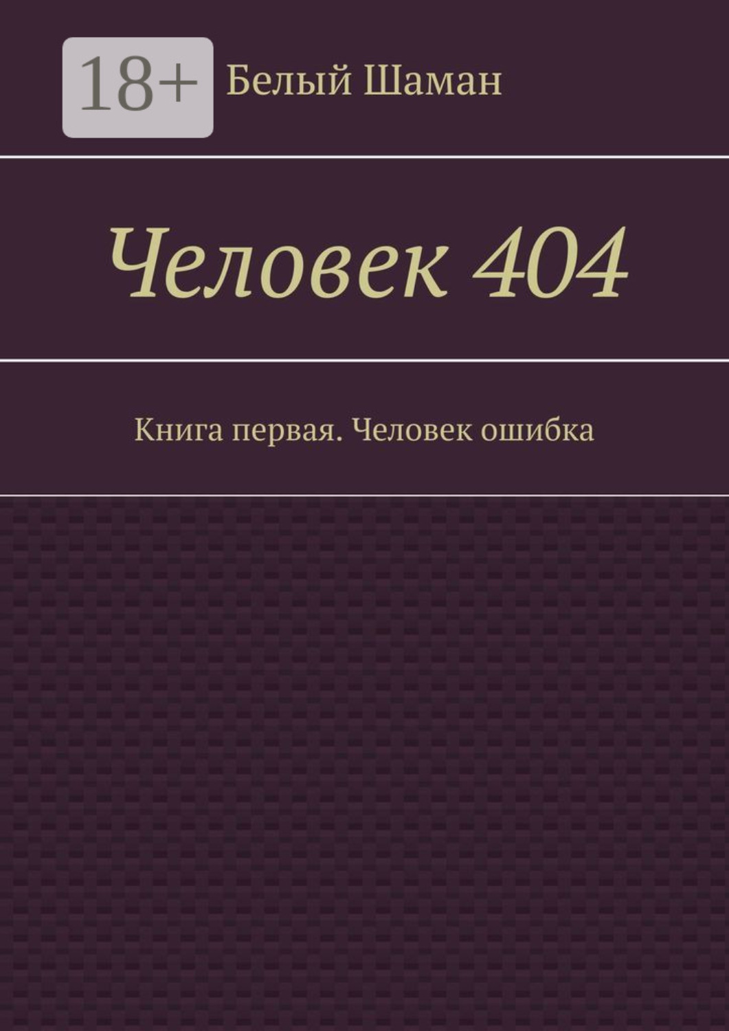 Обложка книги «Человек 404. Книга первая. Человек ошибка»