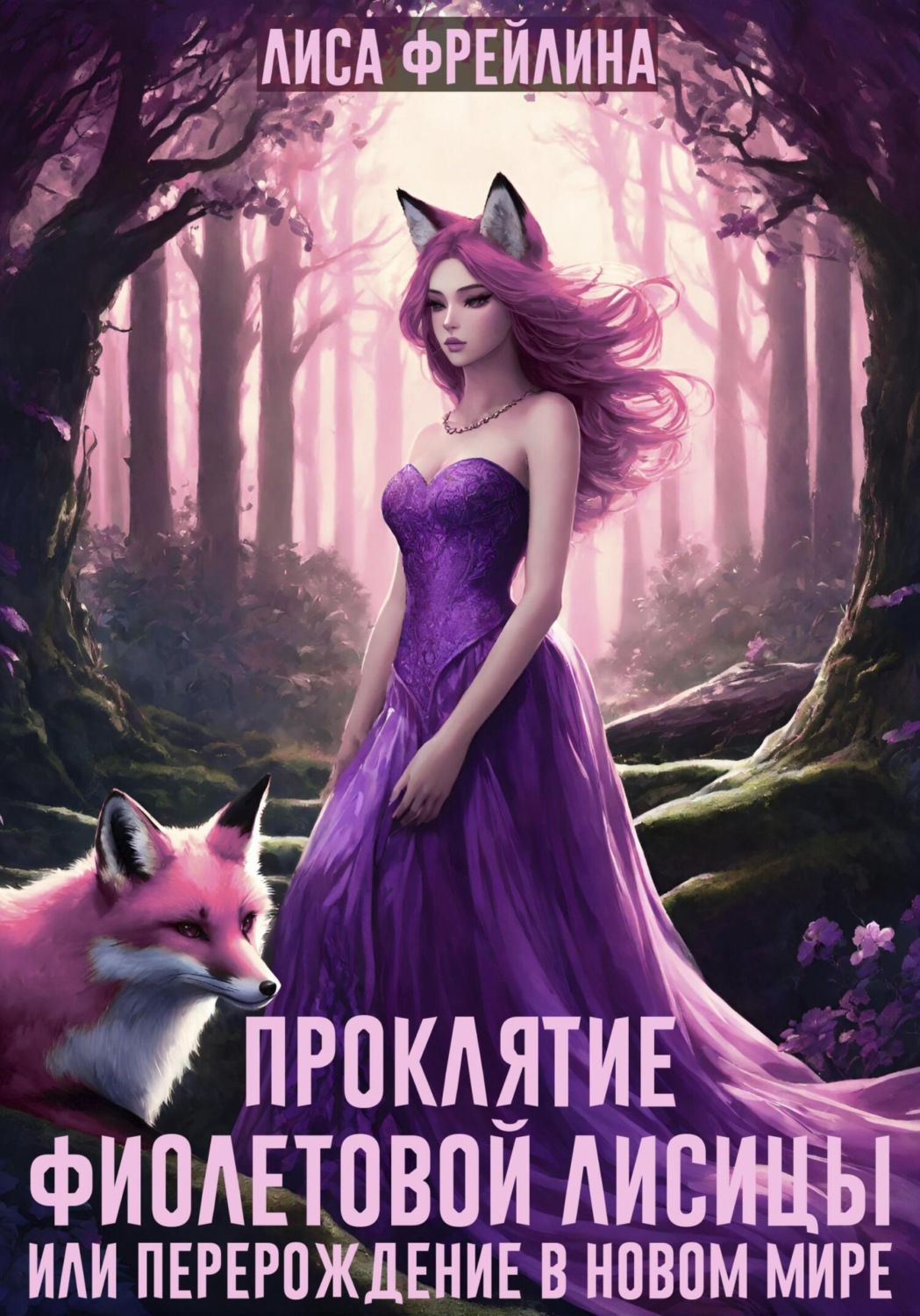 Обложка книги «Проклятие фиолетовой лисицы, или Перерождение в новом мире»