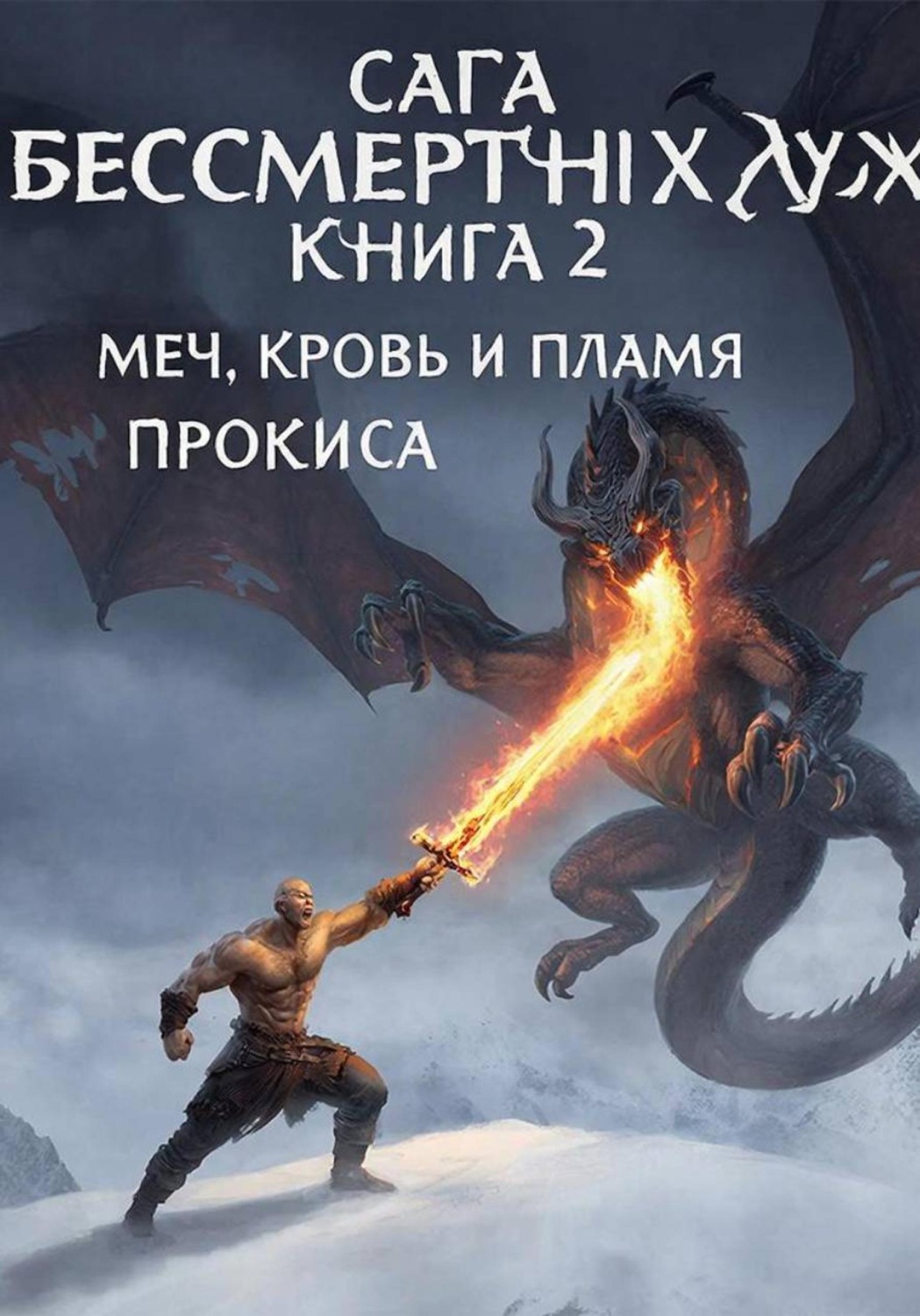 Обложка книги «Сага о бессмертных духах. Книга 2. Меч, кровь и пламя Прокиса»