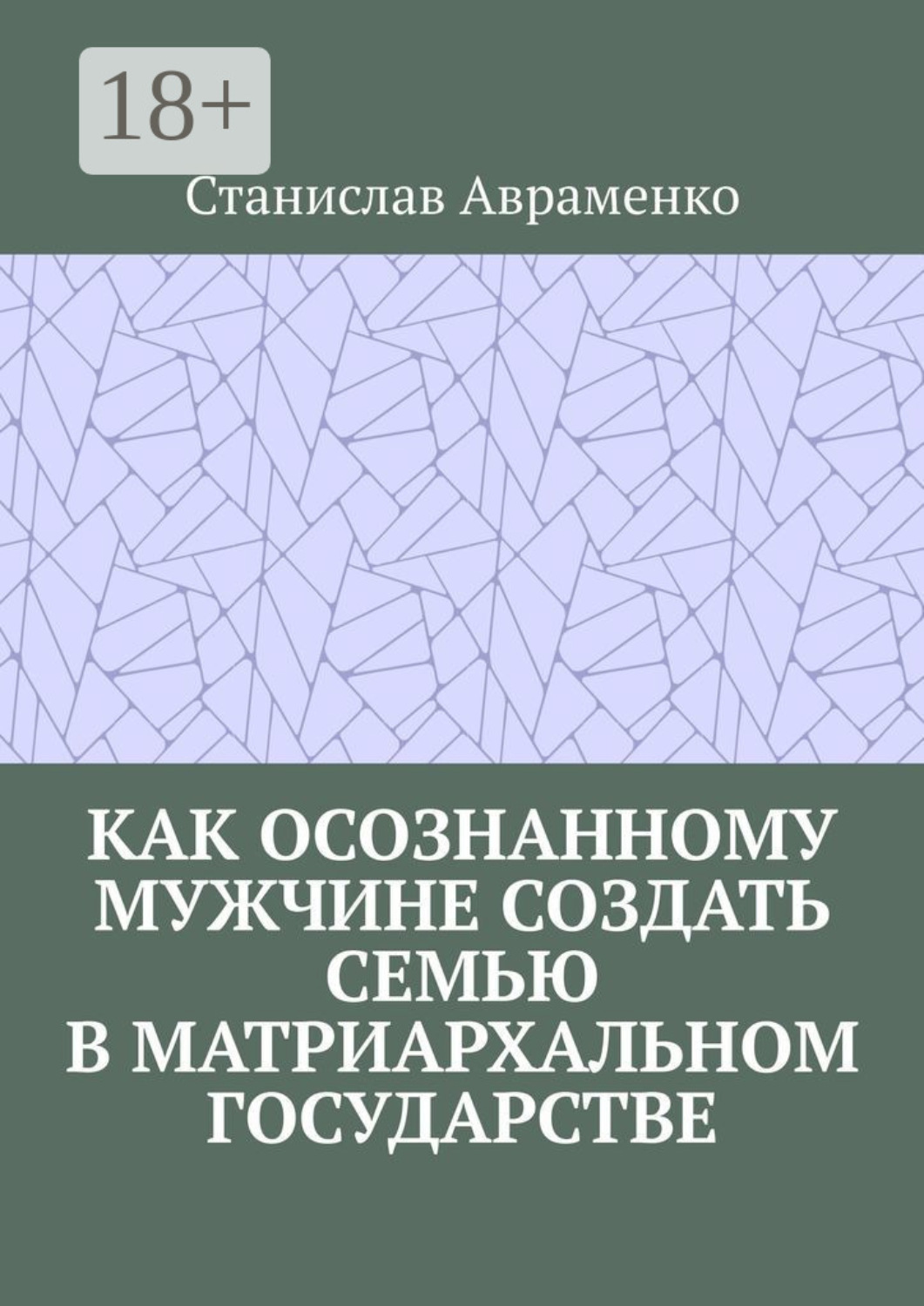 Обложка книги «Как осознанному мужчине создать семью в матриархальном государстве»