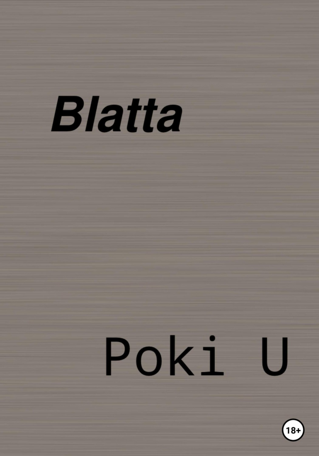 Обложка книги «Blatta»