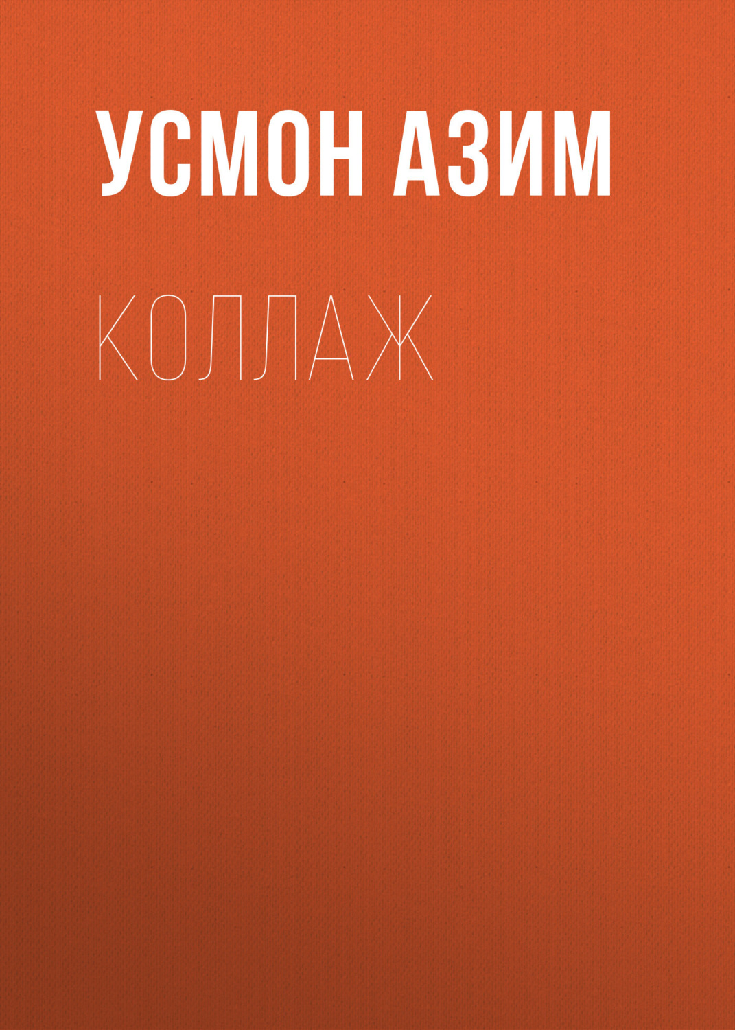 Обложка книги «Коллаж»