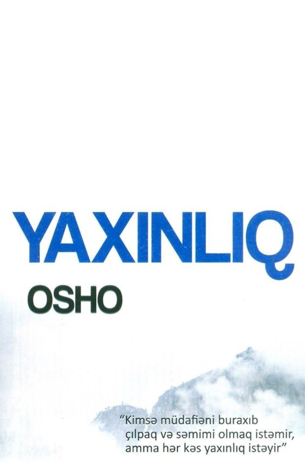 Обложка книги «Yaxınlıq»