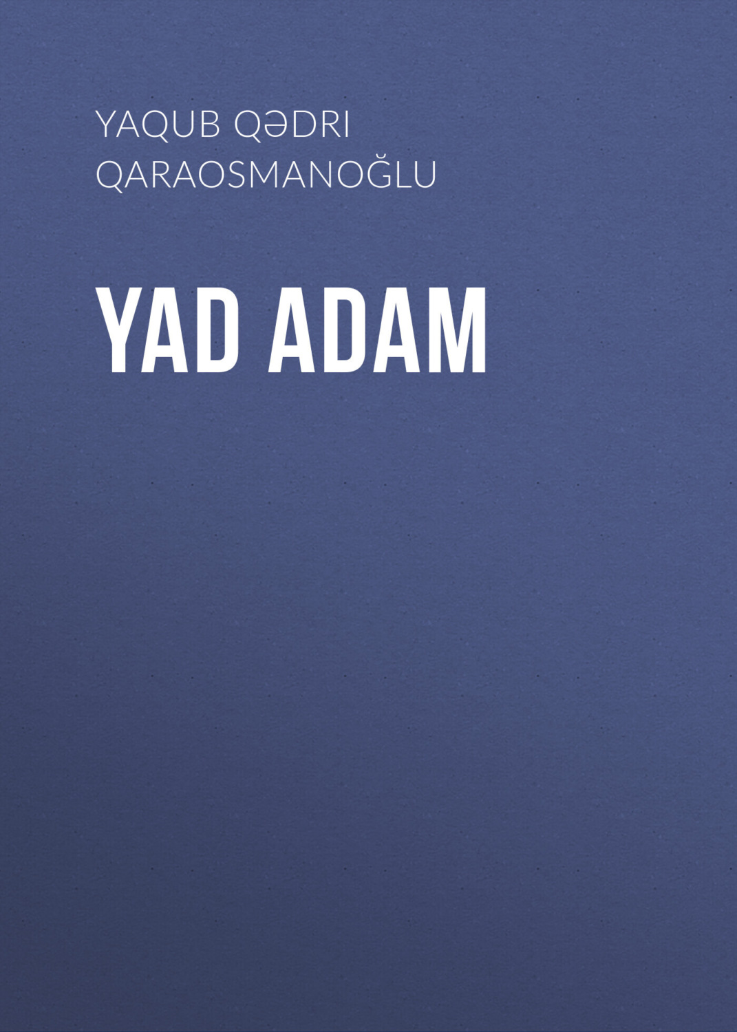 Обложка книги «Yad adam»