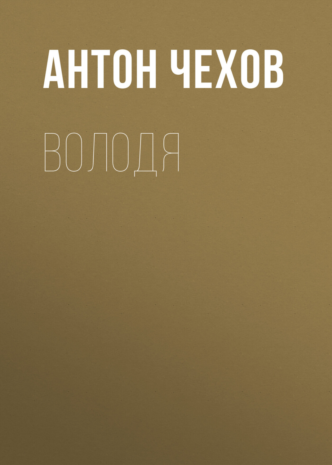 Обложка книги «Володя»