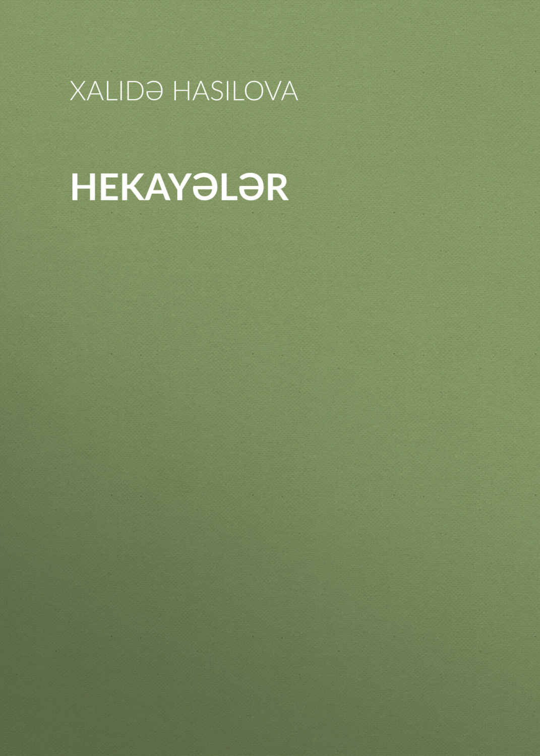 Обложка книги «Hekayələr»
