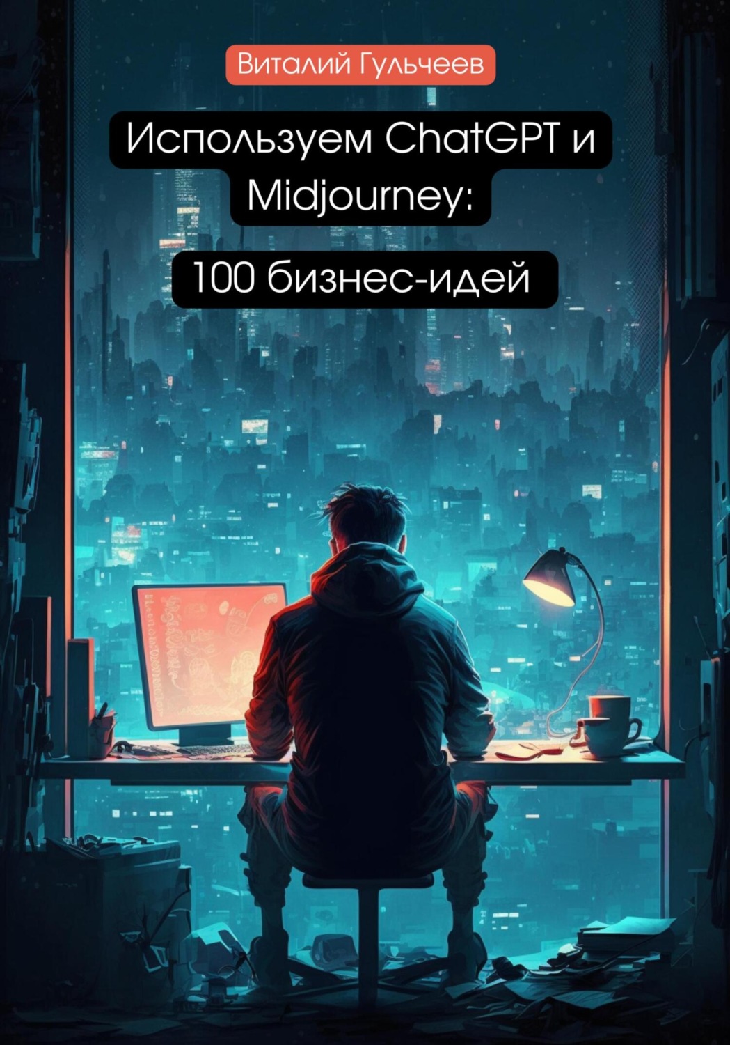 Обложка книги «Используем ChatGPT и Midjourney: 100 бизнес-идей»