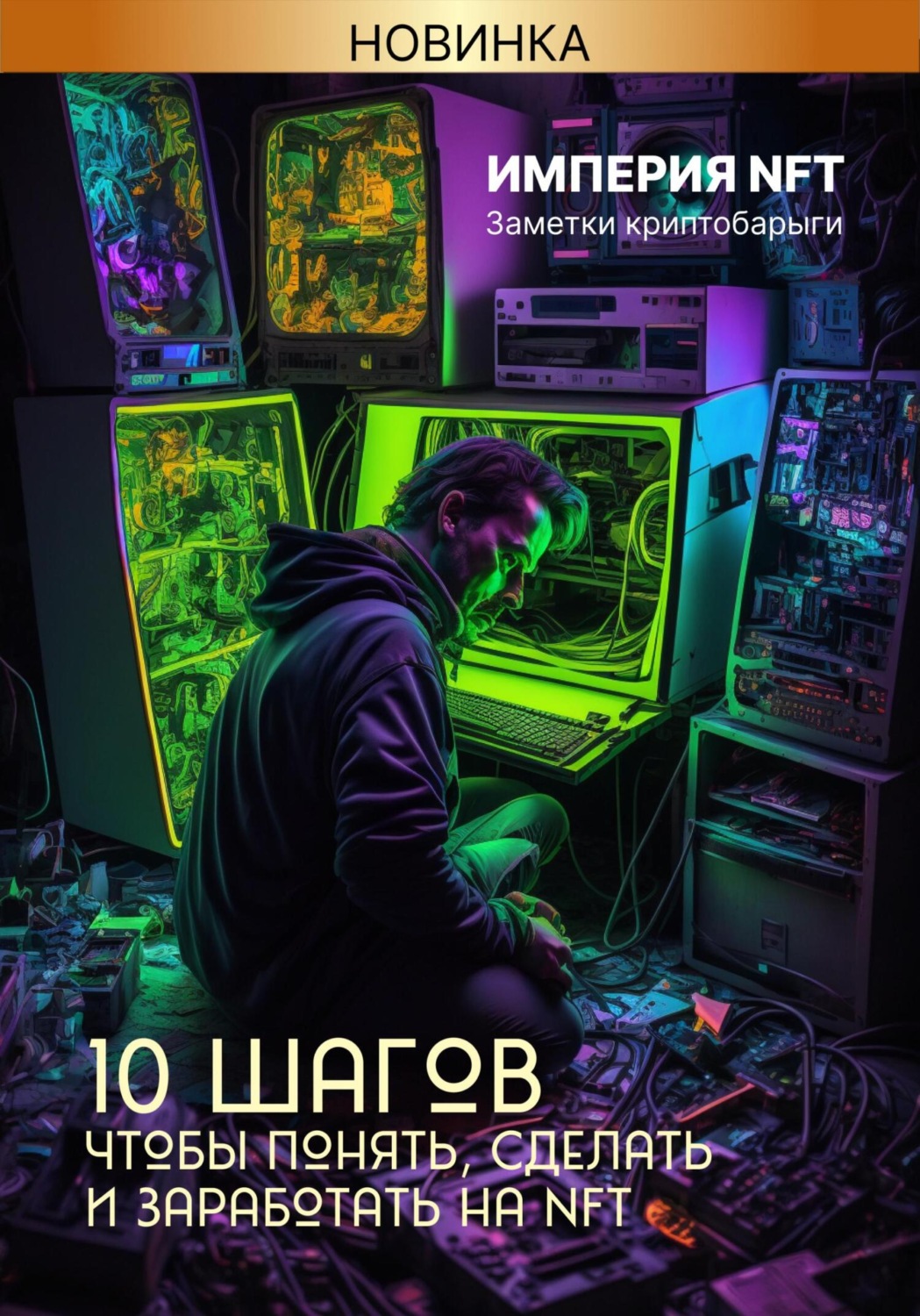 Обложка книги «Империя NFT. 10 шагов, чтобы понять, сделать и заработать на NFT»