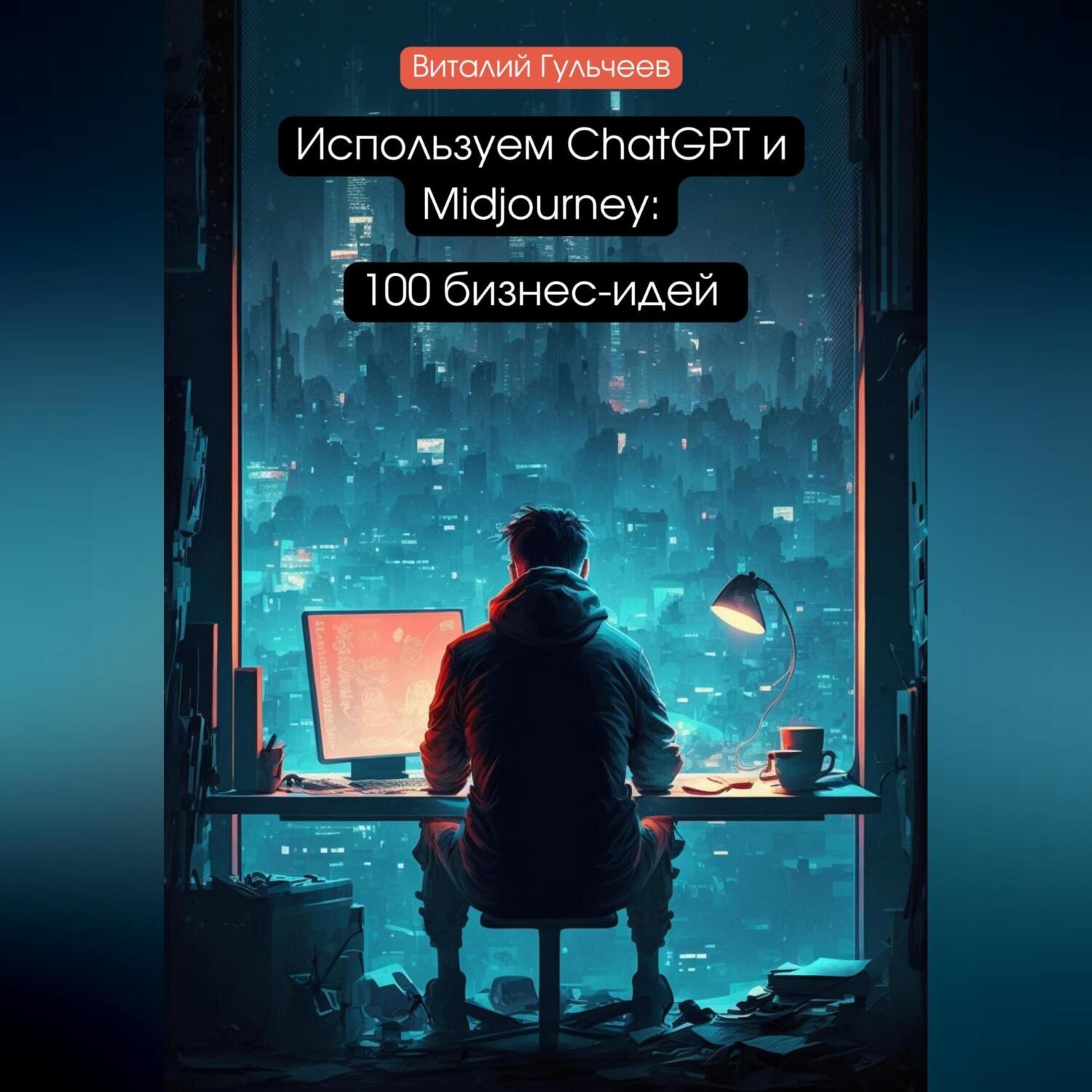 Обложка книги «Используем ChatGPT и Midjourney: 100 бизнес-идей»