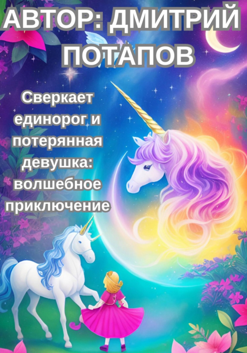 Обложка книги «Сверкает единорог и потерянная девушка: волшебное приключение»