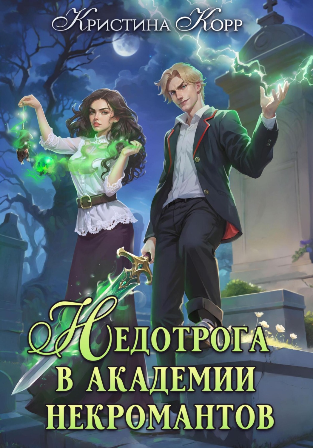 Обложка книги «Недотрога в академии некромантов»