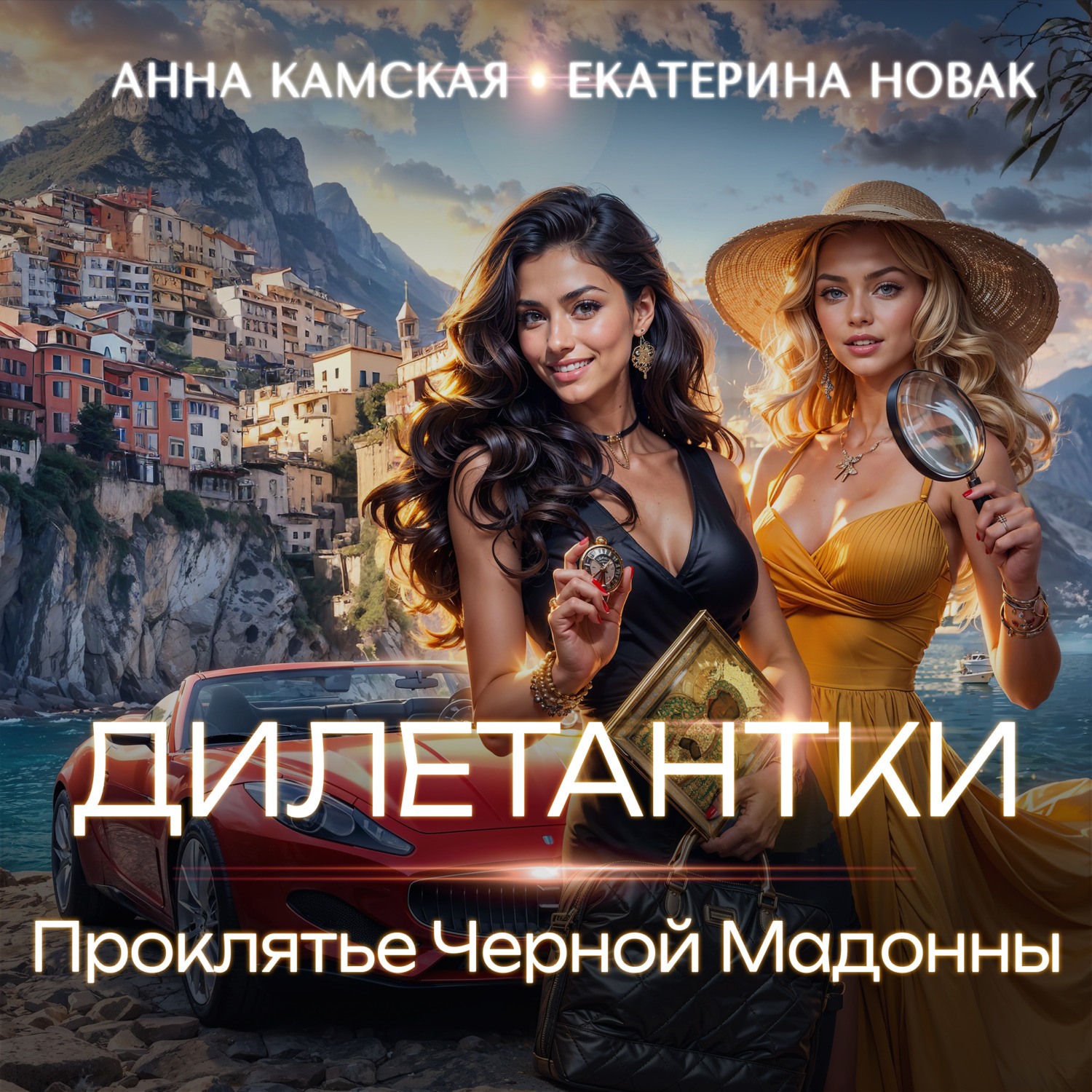 Обложка книги «Дилетантки. Проклятье Черной Мадонны»
