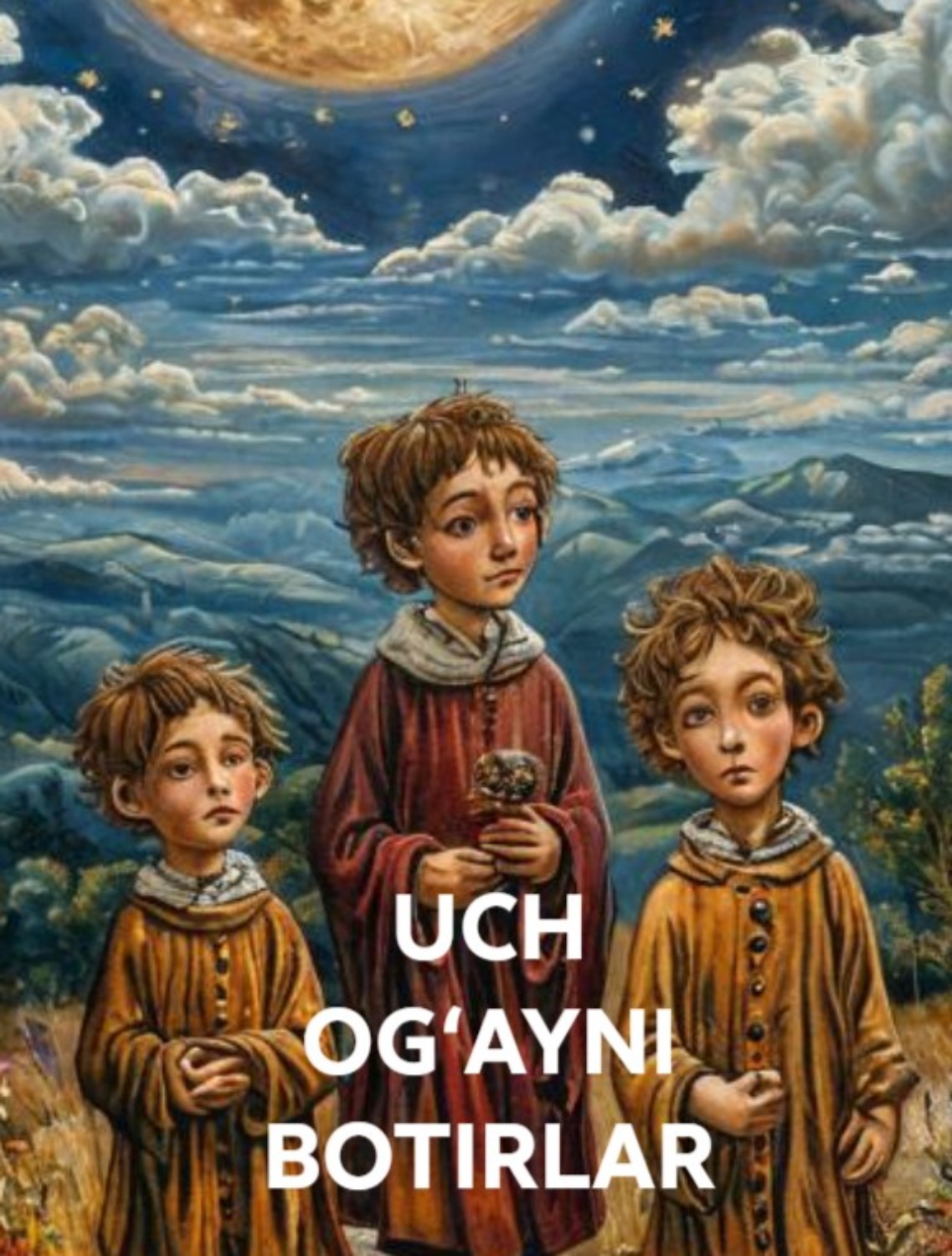 Обложка книги «UCH OG‘AYNI BOTIRLAR»