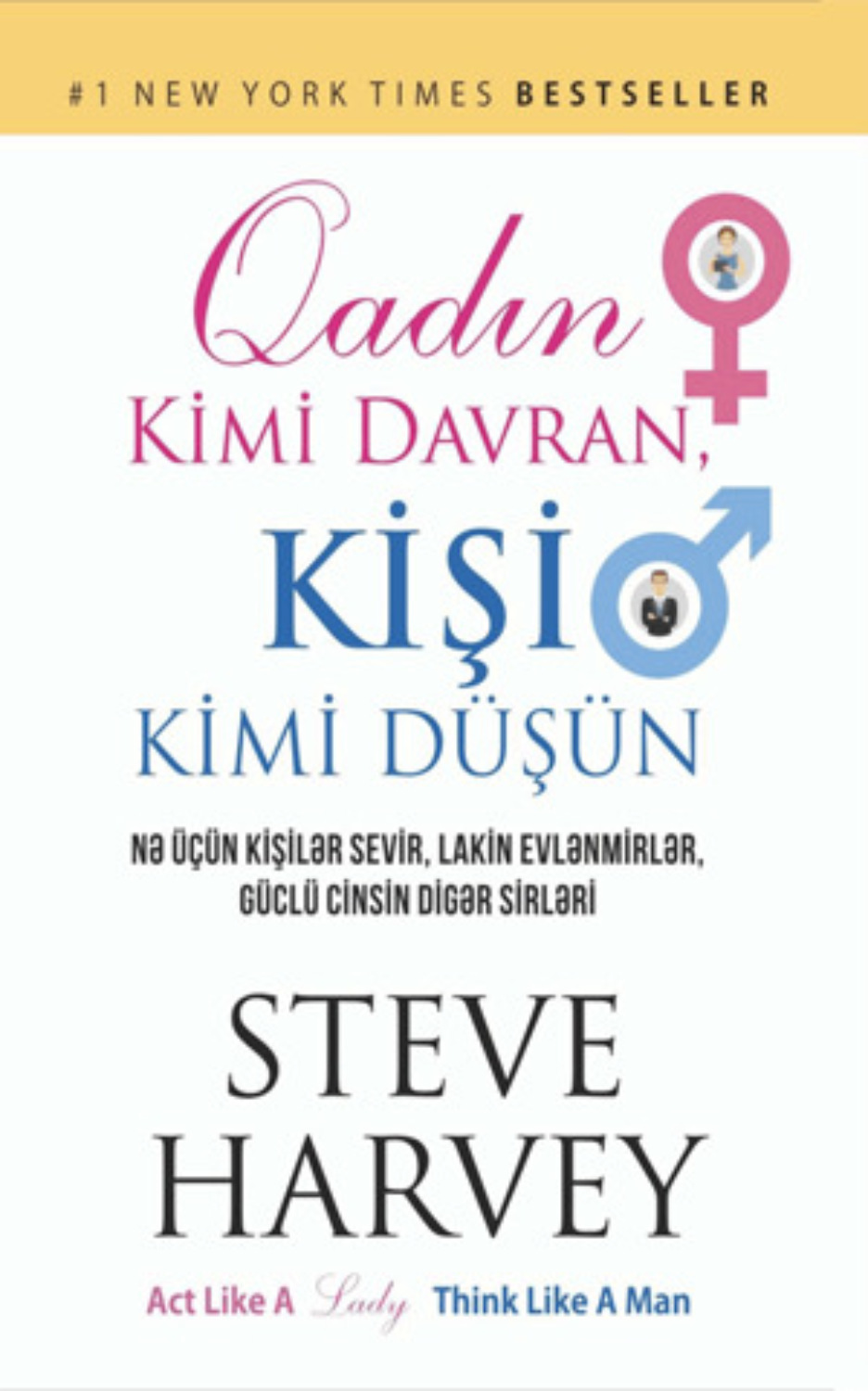 Обложка книги «Qadın Kimi Davran, KİŞİ KİMİ DÜŞÜN»