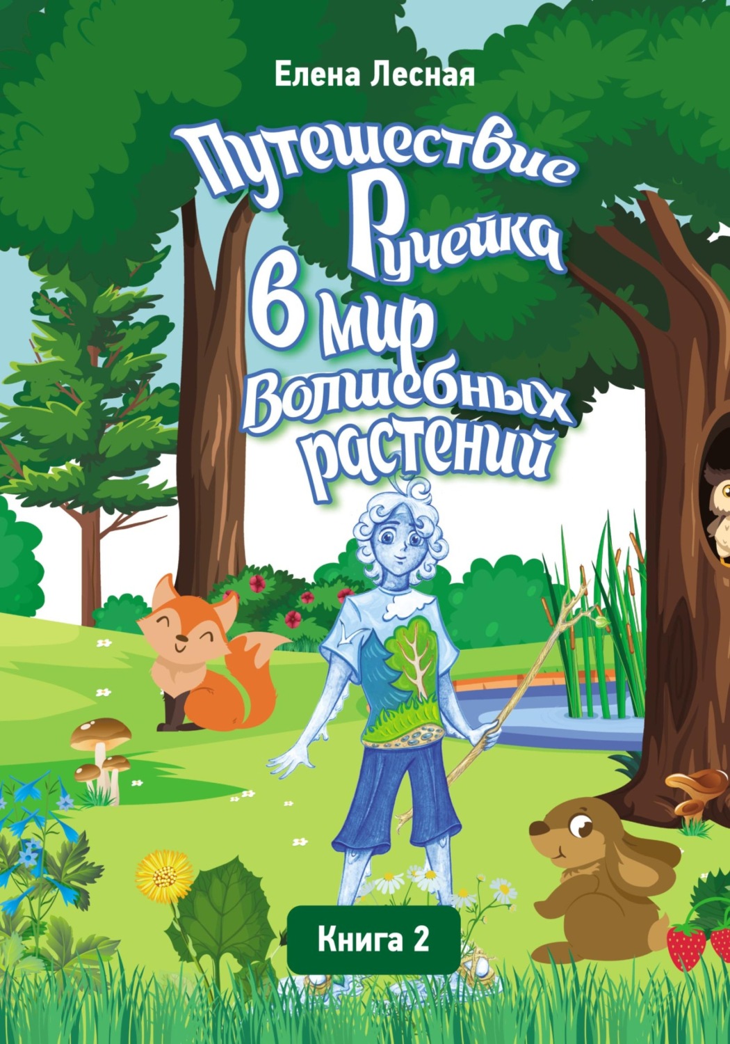 Обложка книги «Путешествие Ручейка в мир Волшебных растений. Справочник лекарственных растений в сказочно-волшебном изложении. Книга 2»