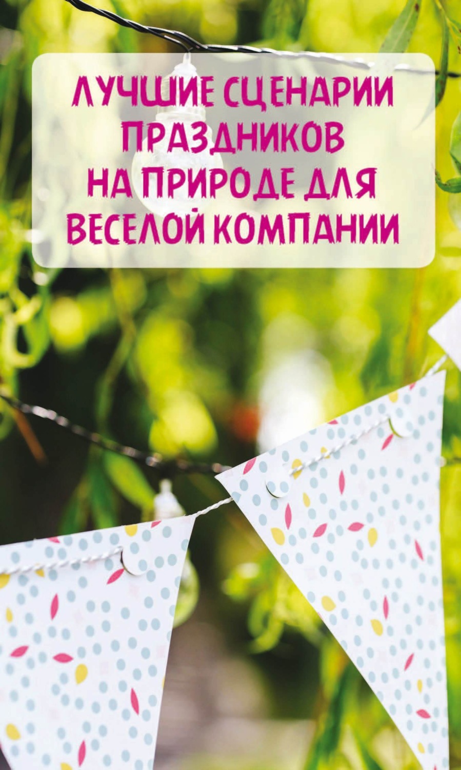 Обложка книги «Лучшие сценарии праздников на природе для веселой компании»