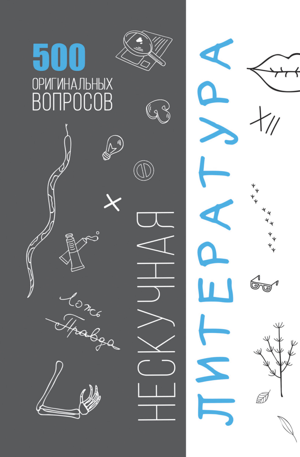 Обложка книги «Нескучная литература. 500 оригинальных вопросов»
