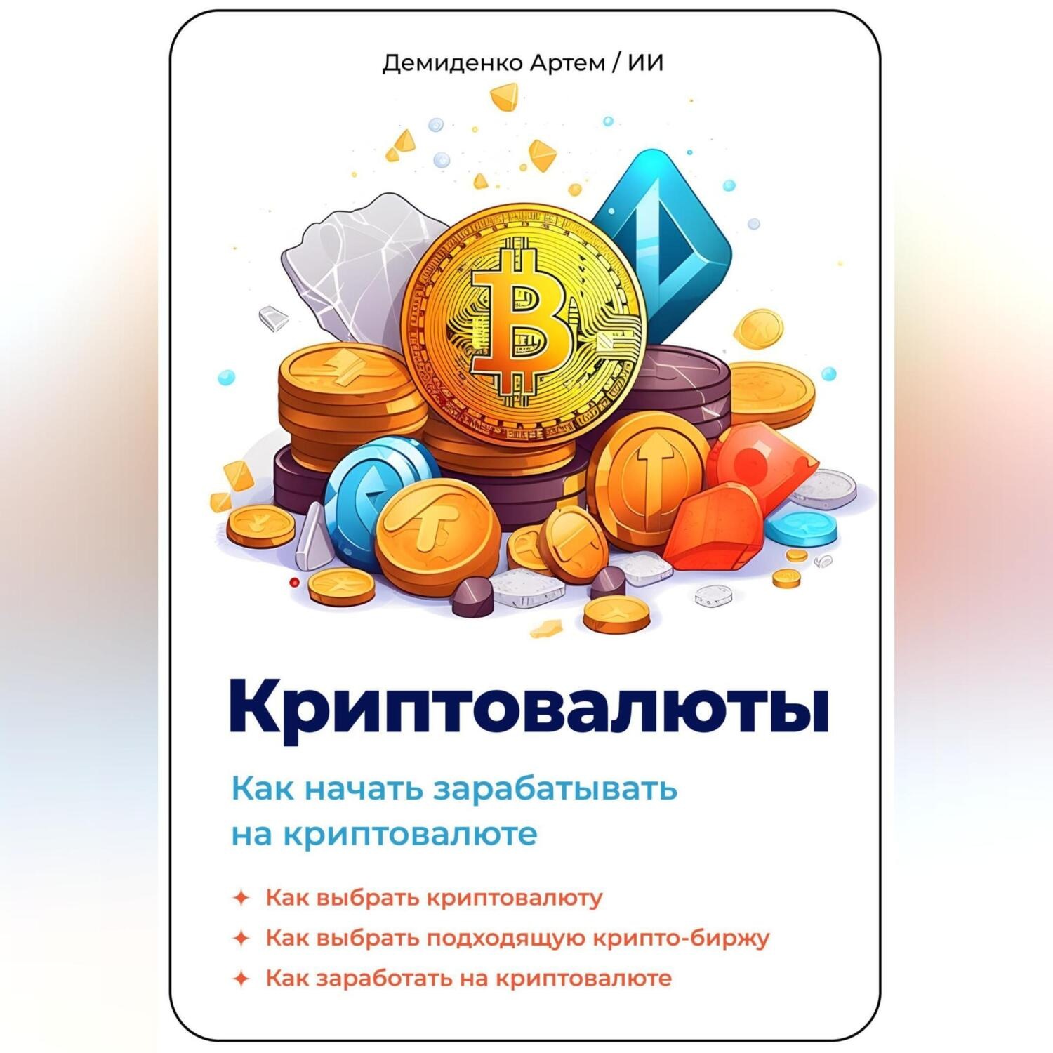 Обложка книги «Криптовалюты. Как начать зарабатывать на криптовалюте.»