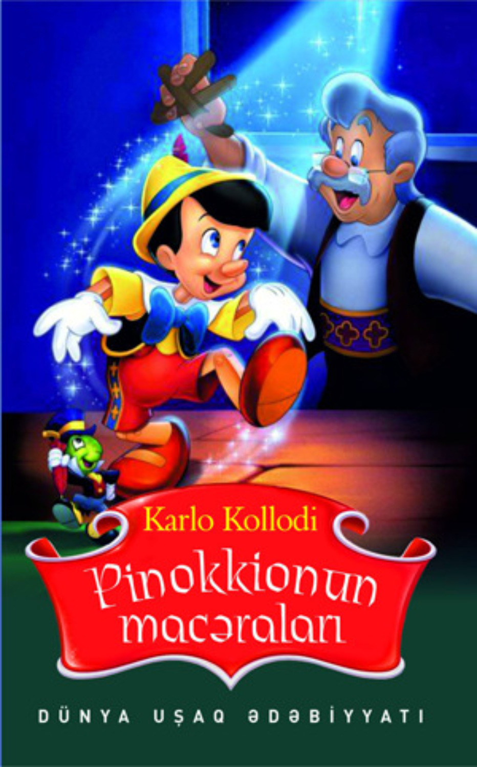 Обложка книги «Pinokkionun macəraları»