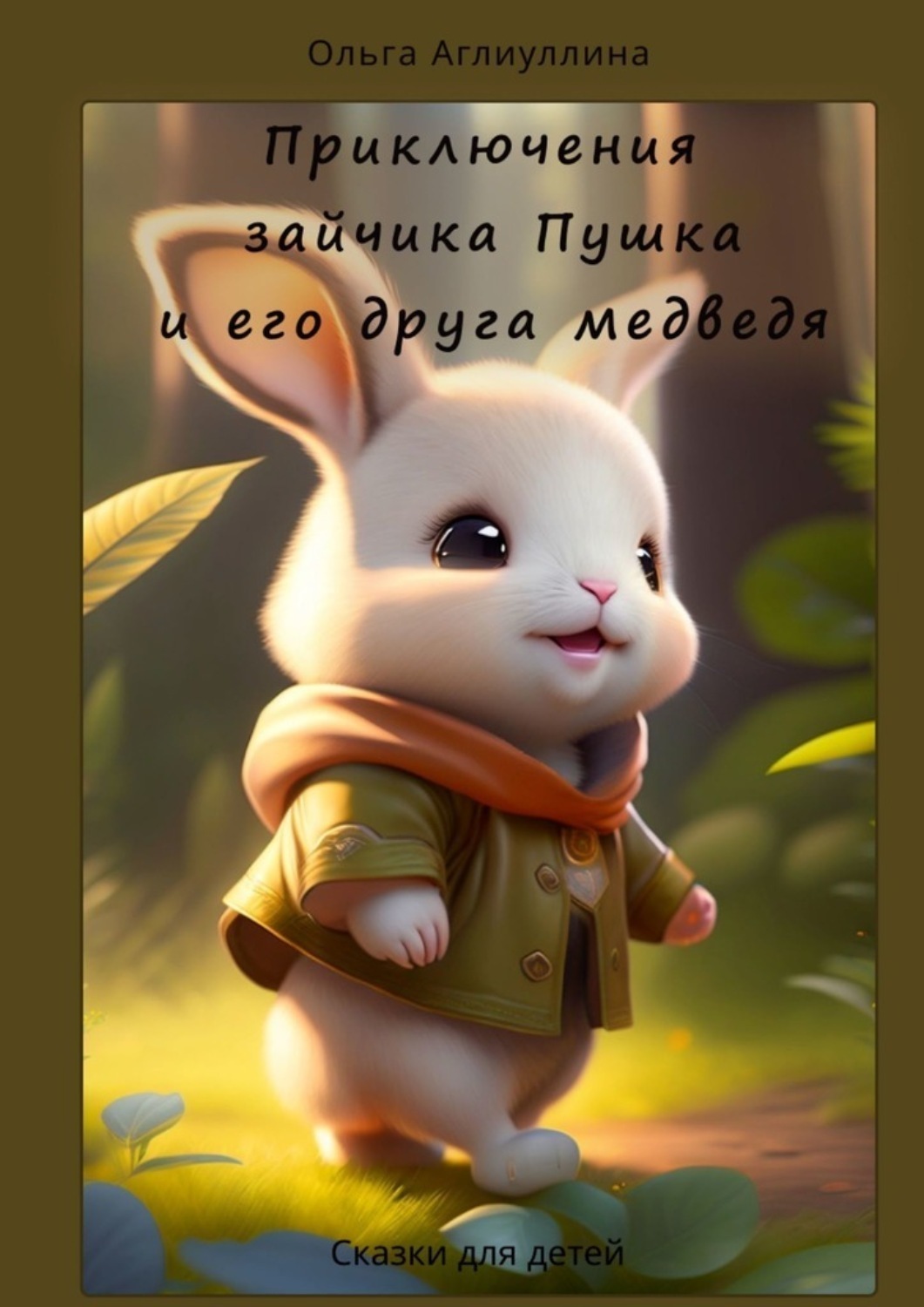 Обложка книги «Приключения зайчика Пушка и его друга медведя»