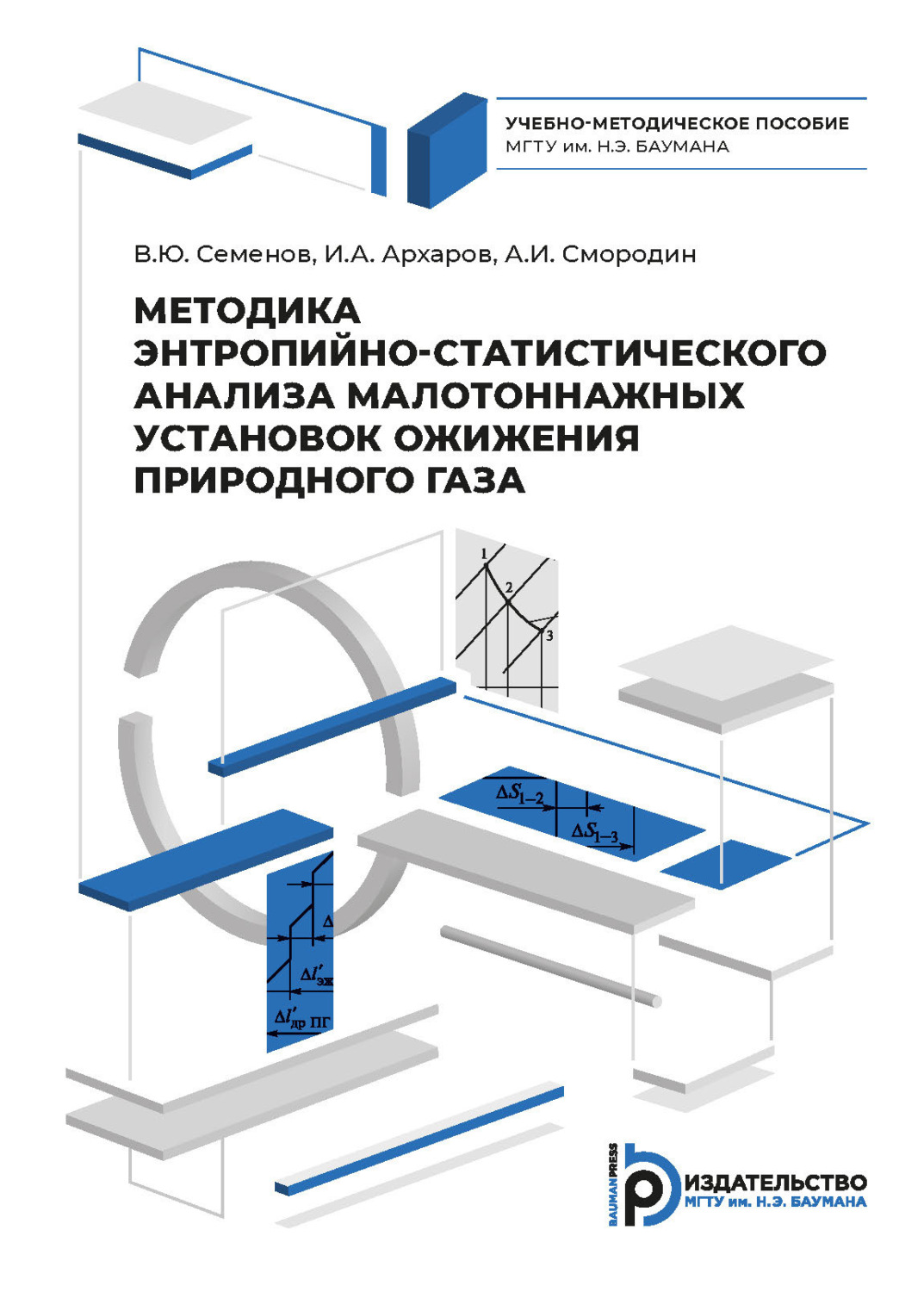 Обложка книги «Методика энтропийно-статистического анализа малотоннажных установок ожижения природного газа»
