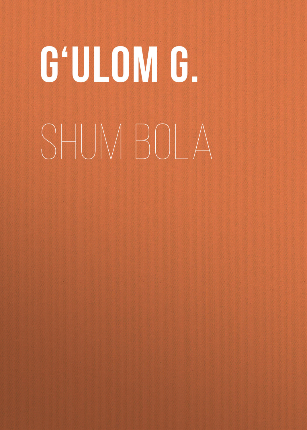 Обложка книги «Shum bola»