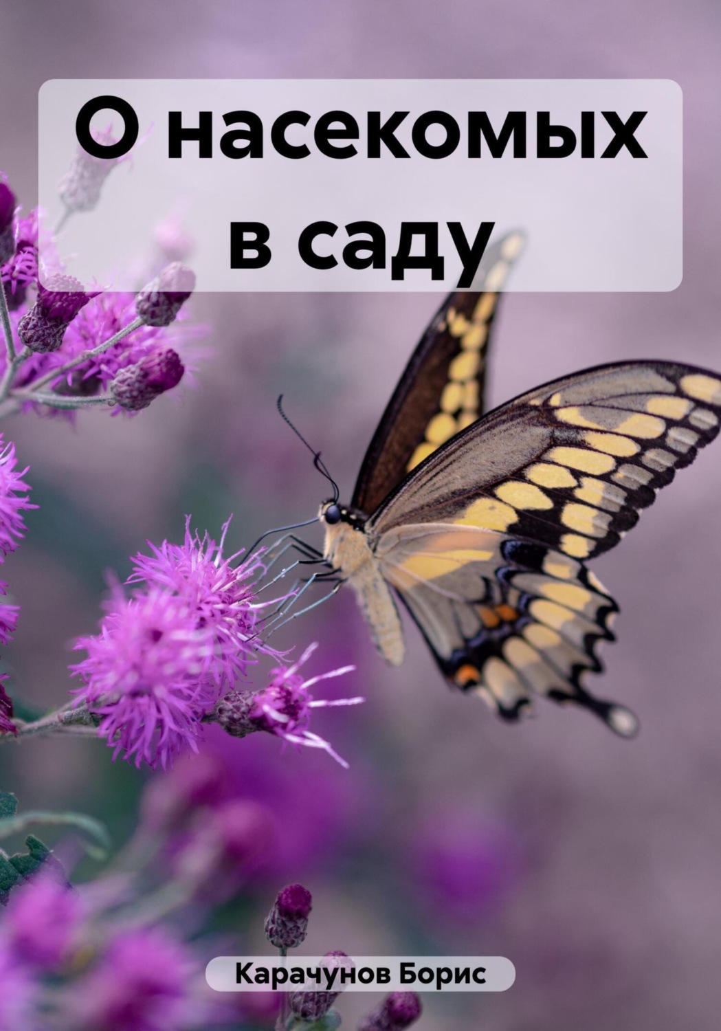 Обложка книги «О насекомых в саду»