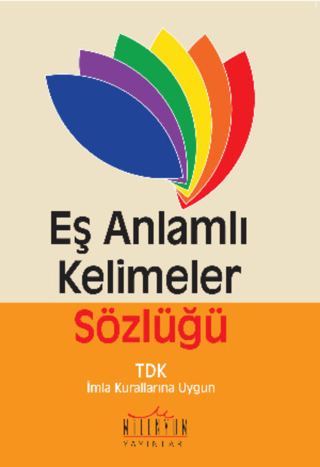 Обложка книги «Eş Anlamlı Kelimeler Sözlüğü»