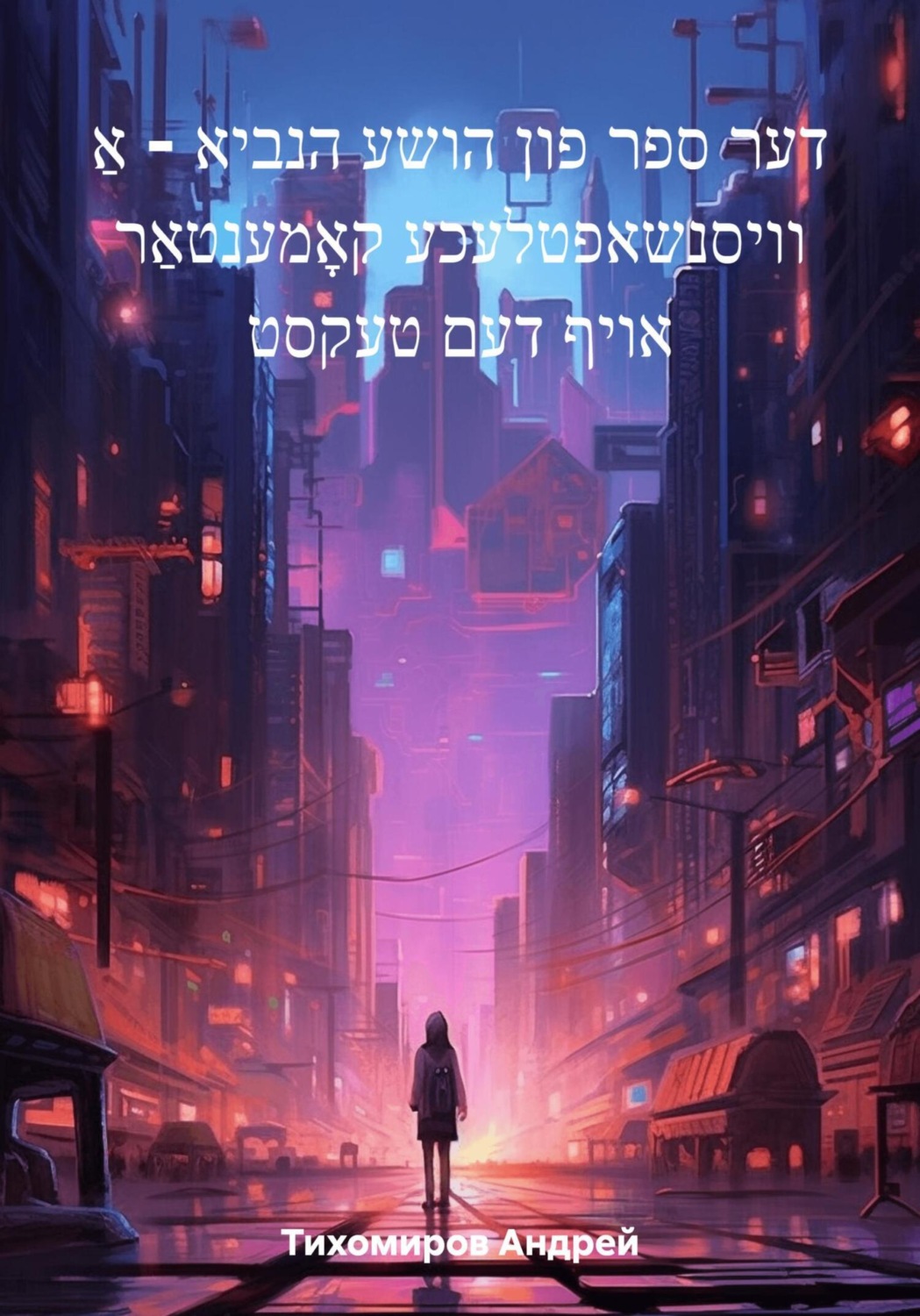 Обложка книги «דער ספר פון הושע הנביא – אַ וויסנשאפטלעכע קאָמענטאַר אויף דעם טעקסט»