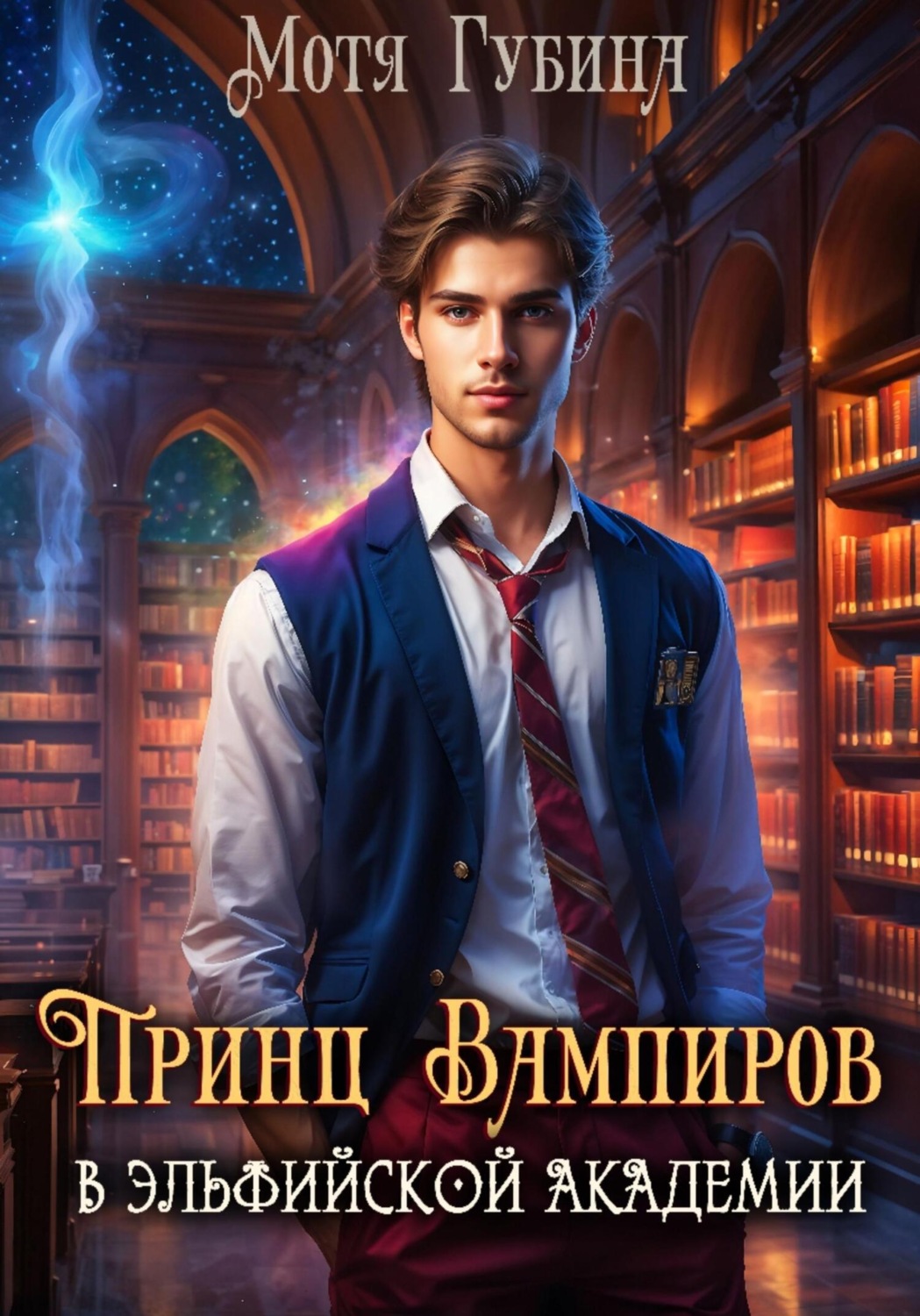 Обложка книги «Принц Вампиров в эльфийской академии»