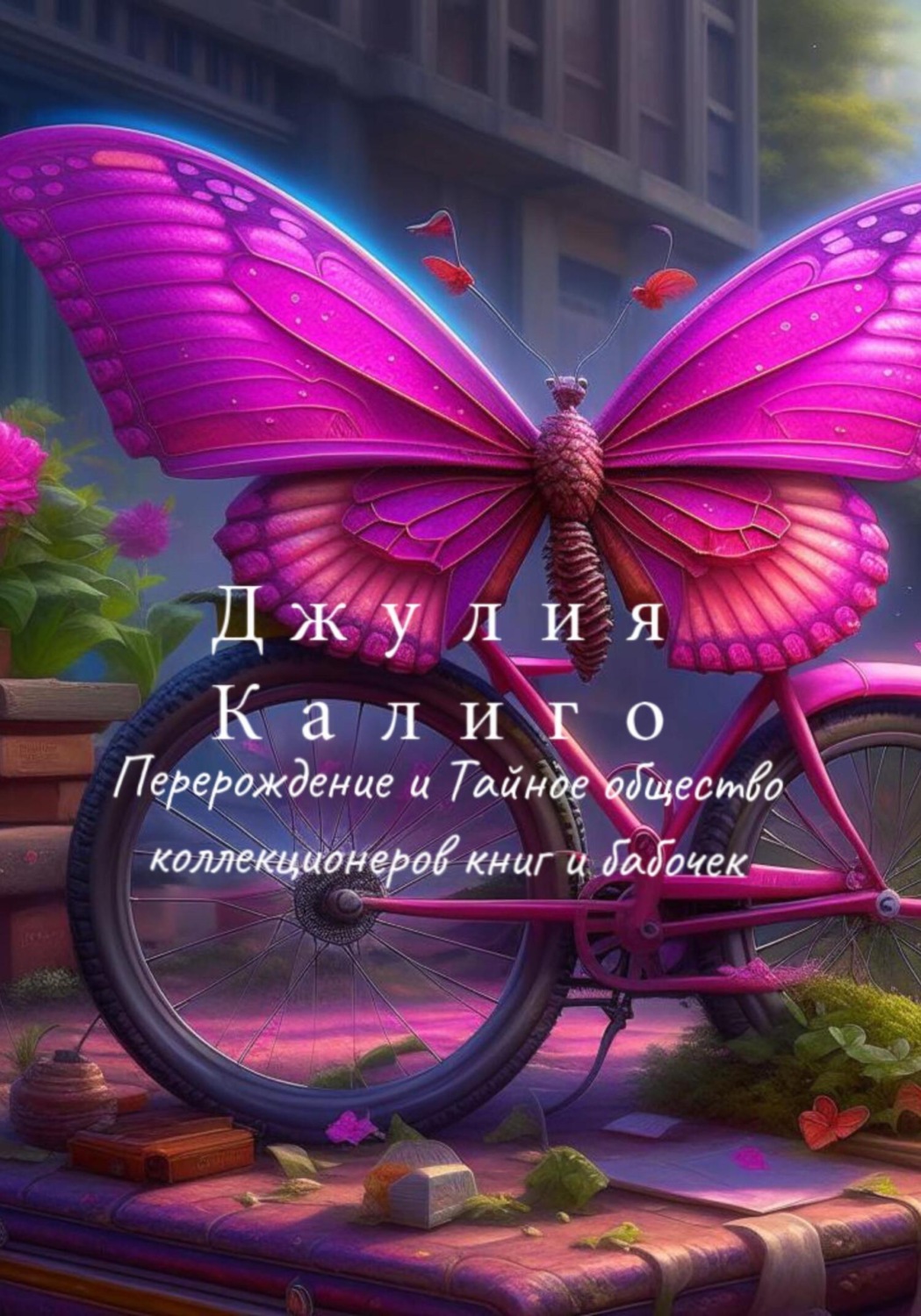 Обложка книги «Джулия Калиго. Перерождение и Тайное общество коллекционеров книг и бабочек»