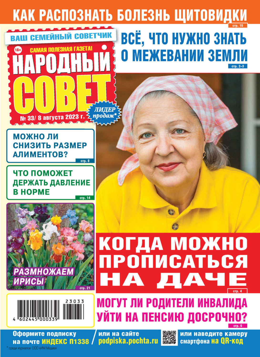 Обложка книги «Народный совет №33/2023»