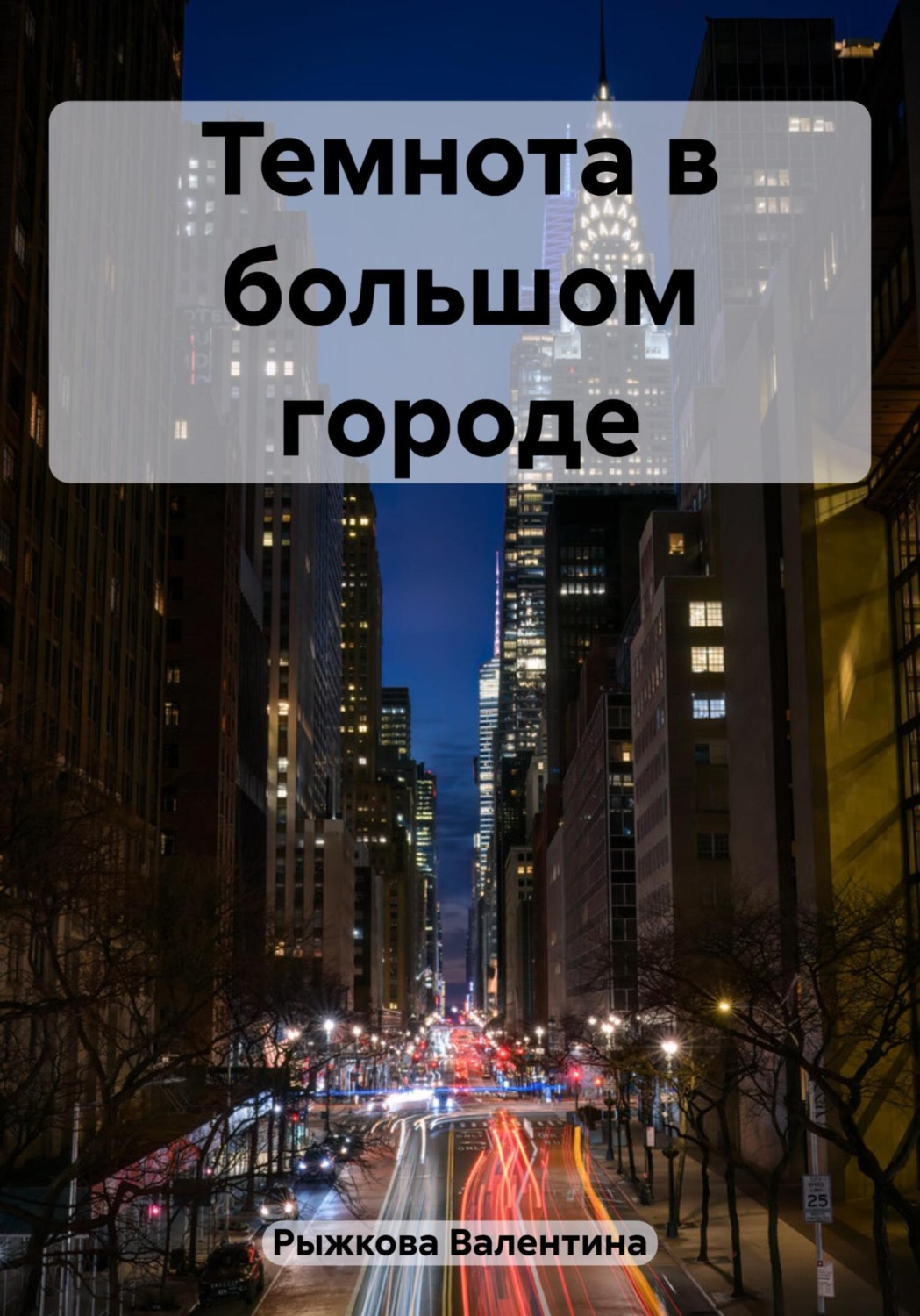 Обложка книги «Темнота в большом городе»