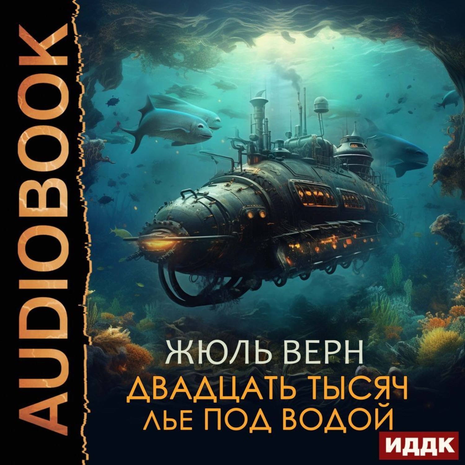 Обложка книги «Двадцать тысяч лье под водой»