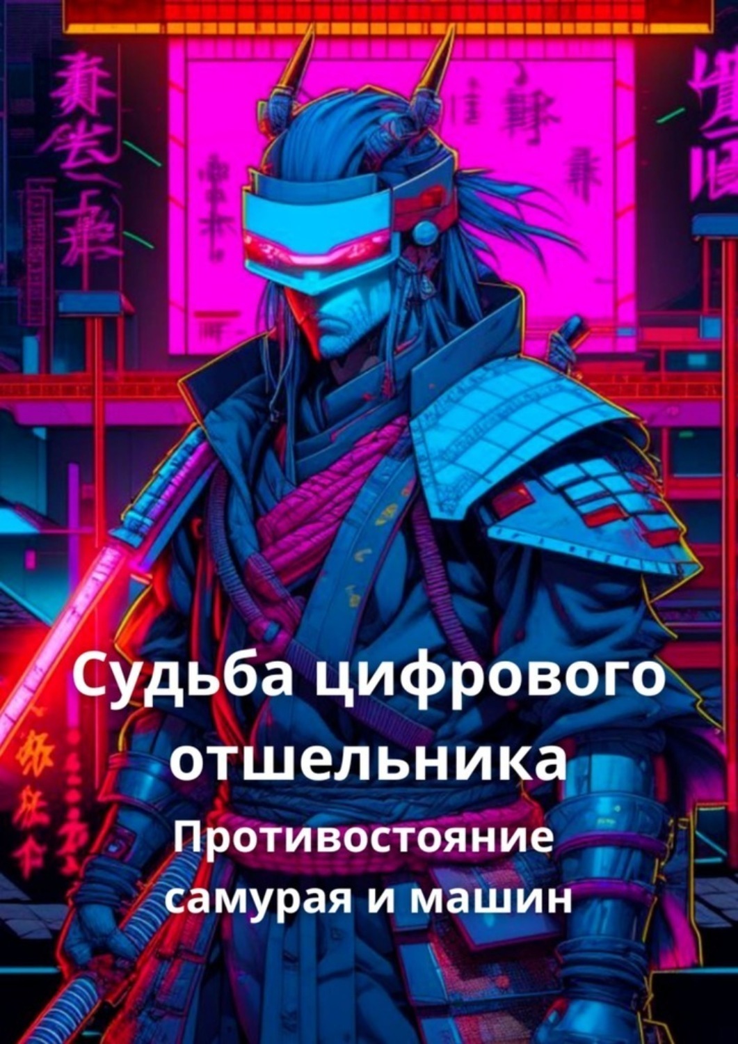 Обложка книги «Судьба цифрового отшельника. Противостояние самурая и машин»