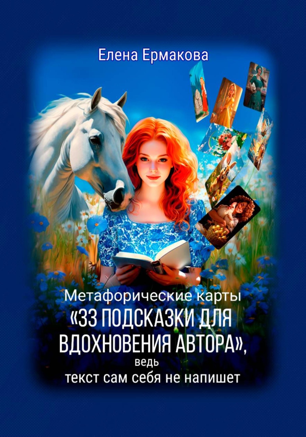 Обложка книги «Метафорические карты «33 подсказки для вдохновения автора», ведь текст сам себя не напишет»