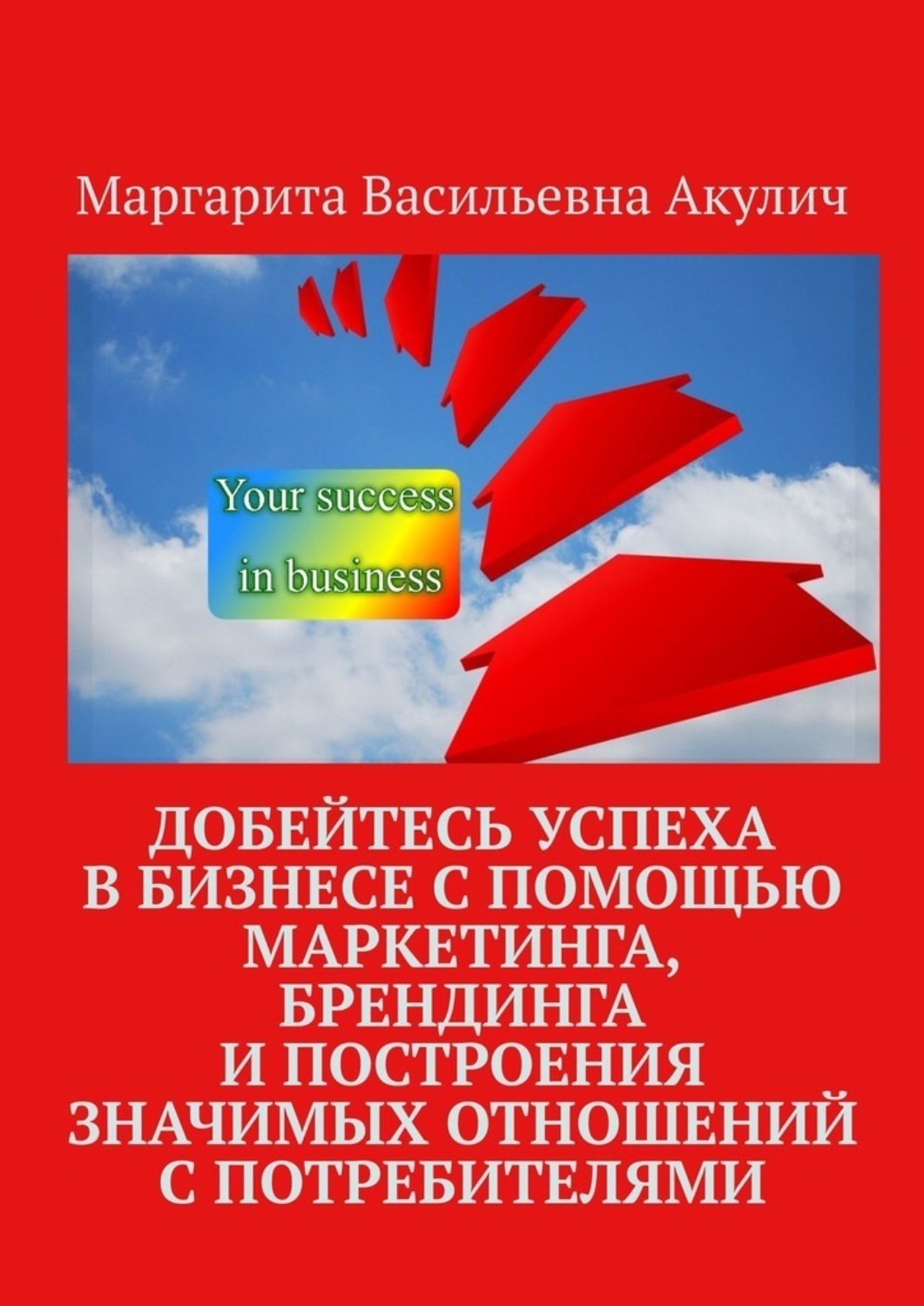 Обложка книги «Добейтесь успеха в бизнесе с помощью маркетинга, брендинга и построения значимых отношений с потребителями»