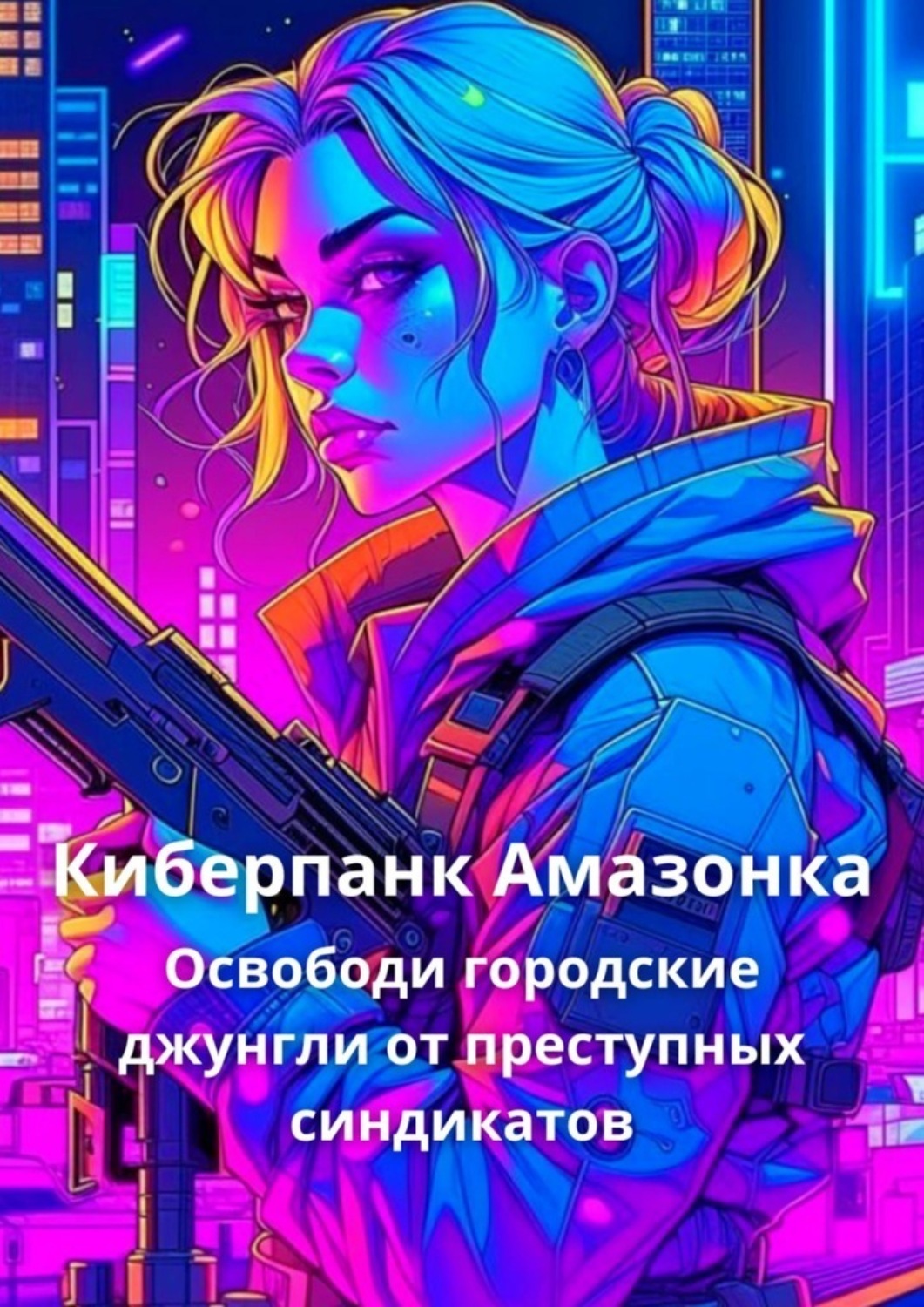 Обложка книги «Киберпанк Амазонка. Освободи городкие джунгли от преступных синдикатов»