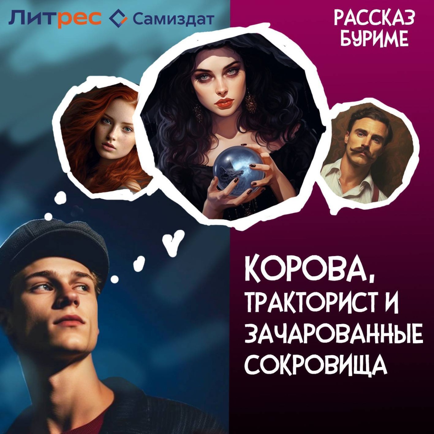 Обложка книги «Корова, тракторист и зачарованные сокровища»